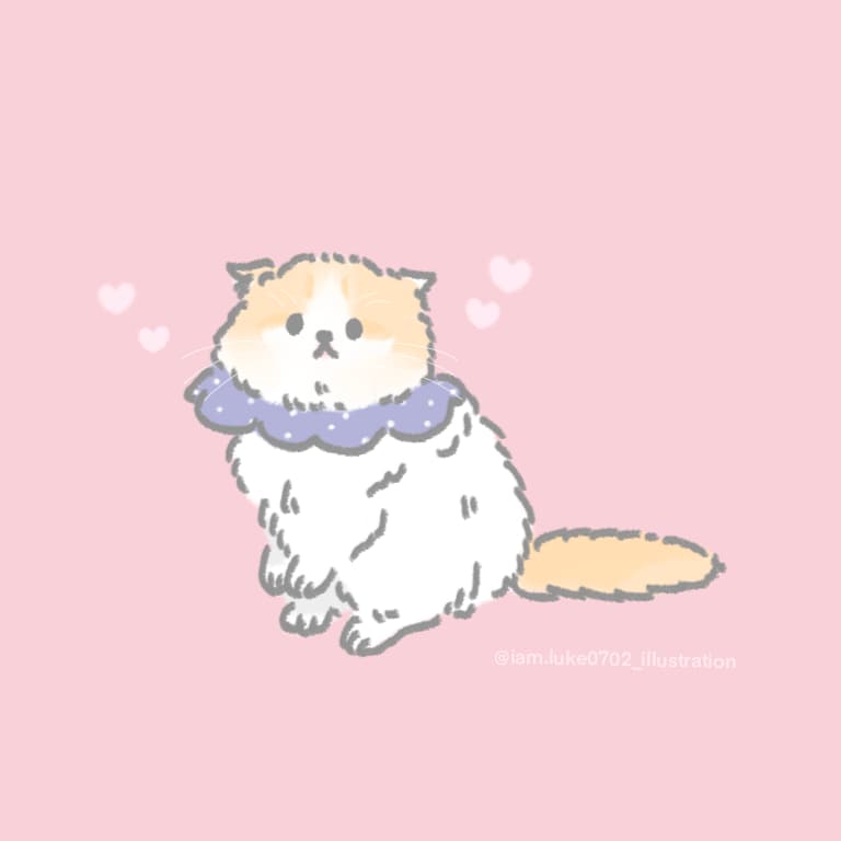 ゆる〜くねこちゃん描きます ゆるくて可愛い♡愛猫を2パターン描きます。 イメージ1