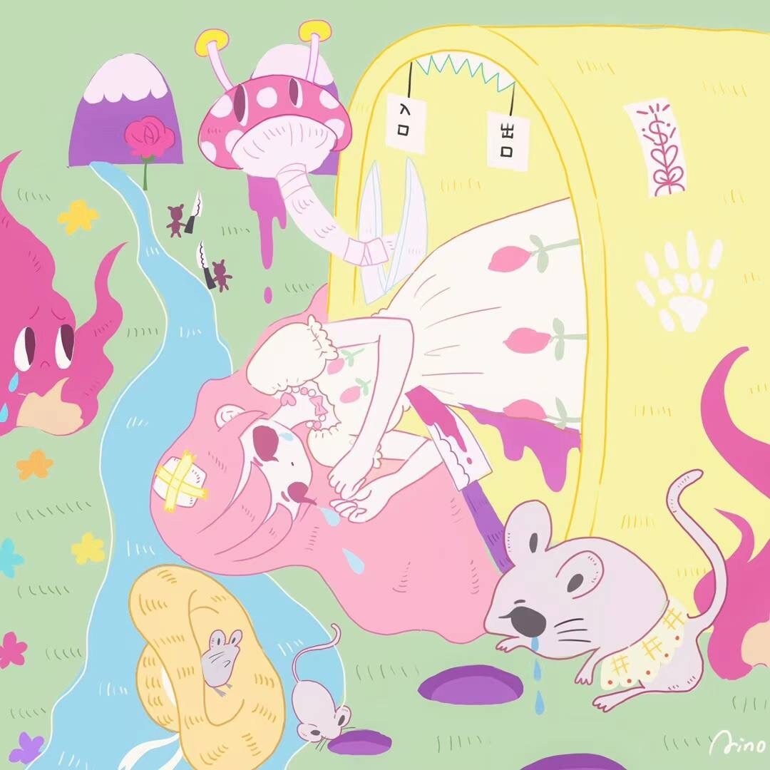 個性的なアートがすきな方にイラストを提供します 夢のような不思議な世界観 x 闇かわいいの女の子たち イメージ6