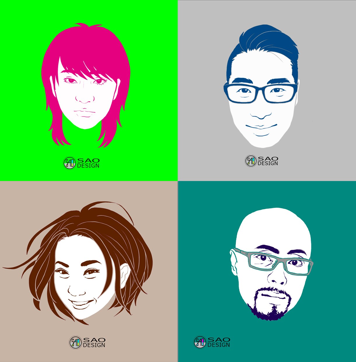 シルエットをいかした似顔絵アイコンお作りします ハッキリ目立つ！似過ぎないから恥ずかしくないアイコン★ イメージ6