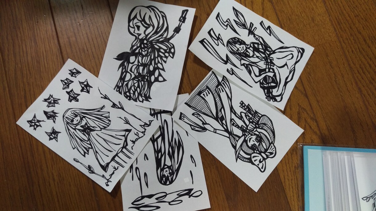 イラスト描きます ちょっと薄暗い鬱系の絵柄が多いです イメージ3