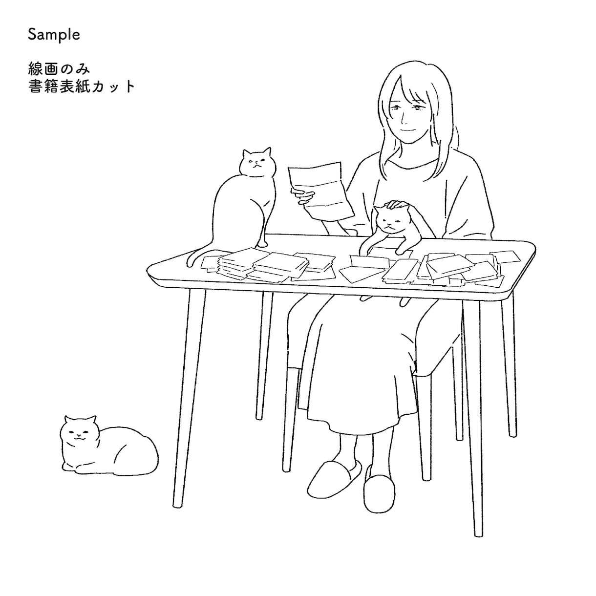 まじめでシンプルな絵柄のイラスト描きます プロの漫画家によるビジネス・パブリッシングに最適なイラスト イメージ2