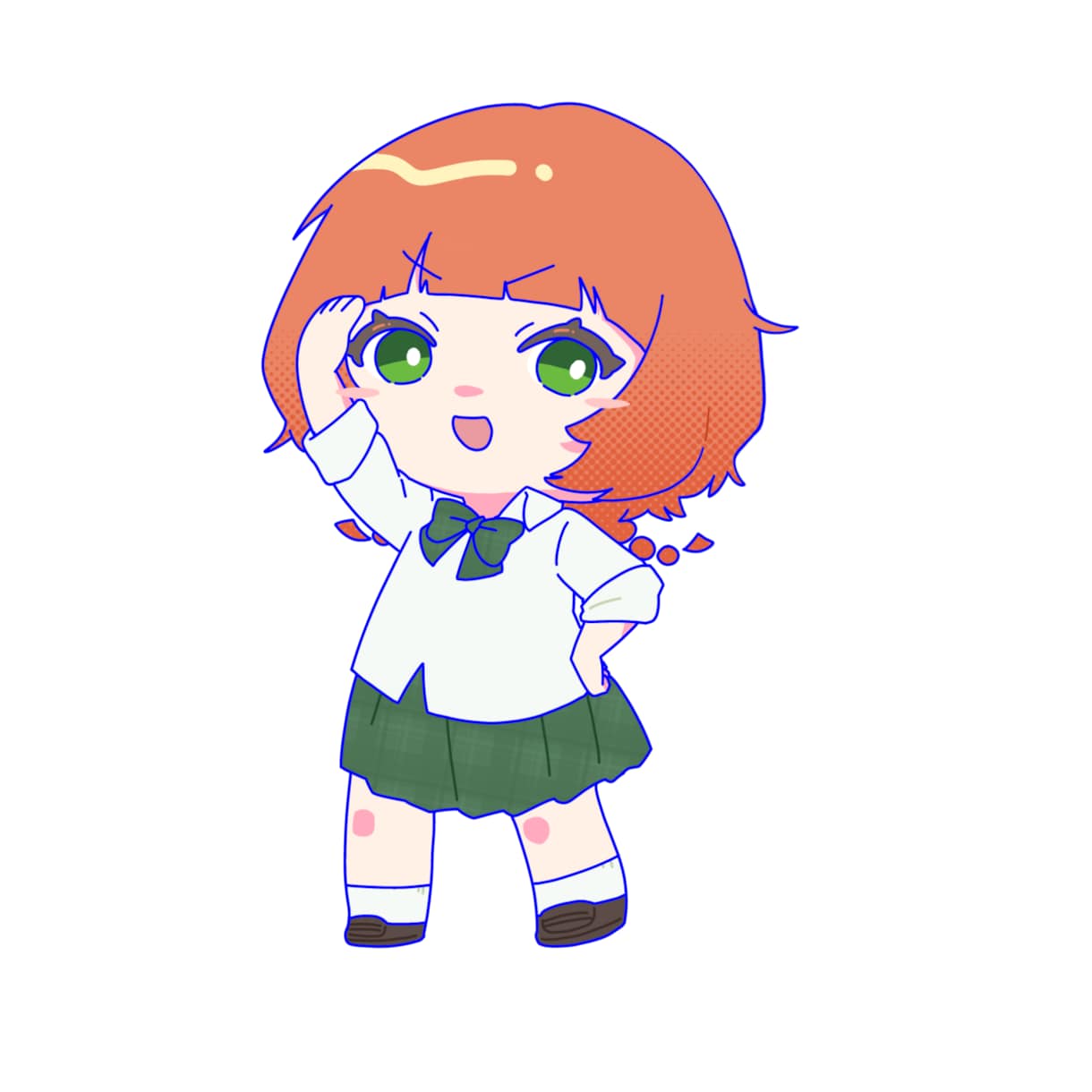 アニメ塗りのキャラクターイラスト作成します ちびキャラから等身イラストまで！目を引くキャラを描きます！ イメージ7