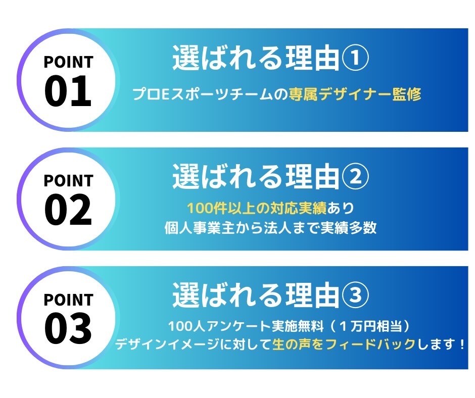 プロデザイナー監修で多彩なロゴをご提案します ロゴに迷ったらここ！多彩なデザインを迅速かつ丁寧にご提案！ イメージ2