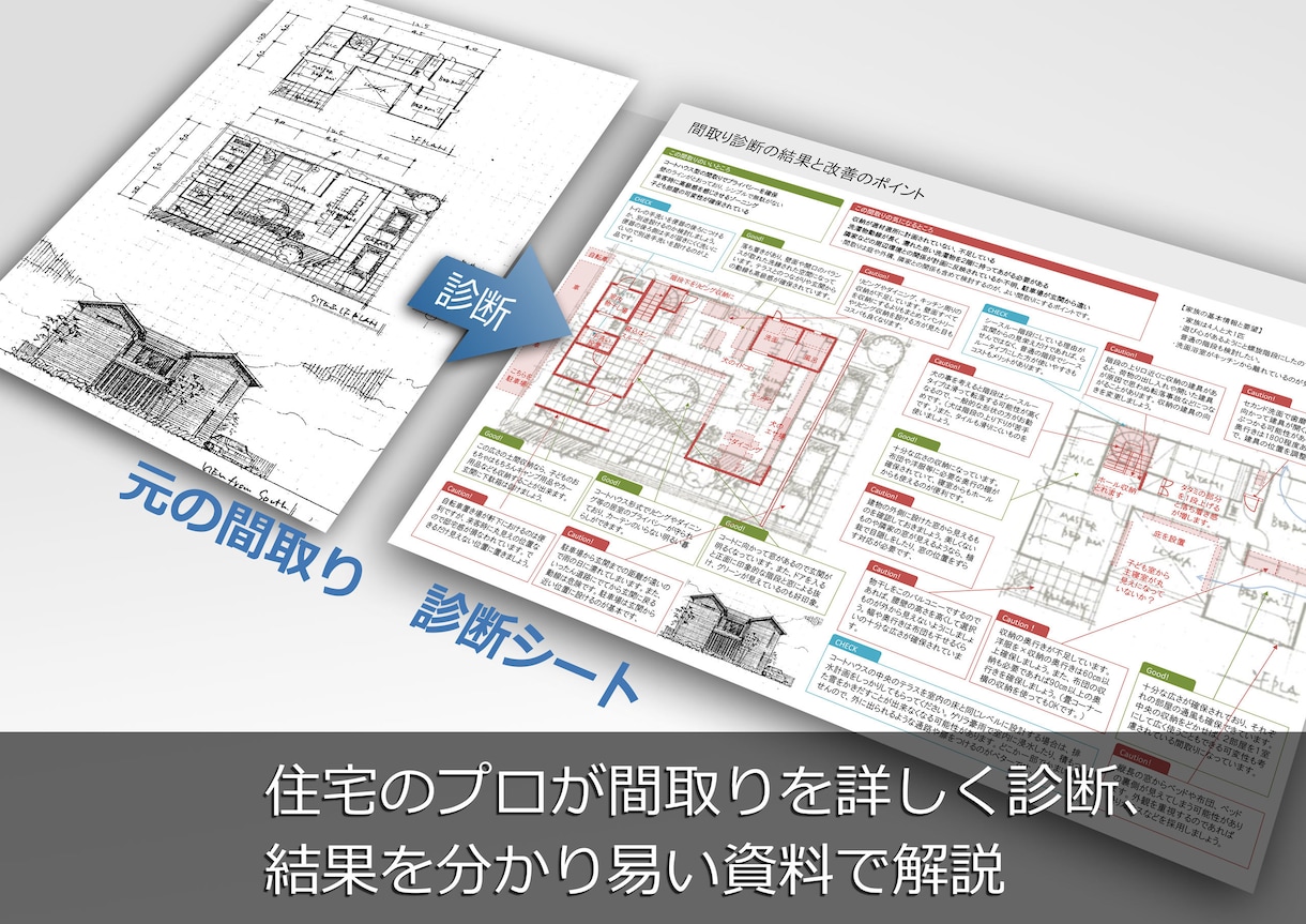 住宅の間取りを診断＆改善提案やアドバイスをします 一級建築士のチェックによるセカンドオピニオンと間取りの相談 イメージ2