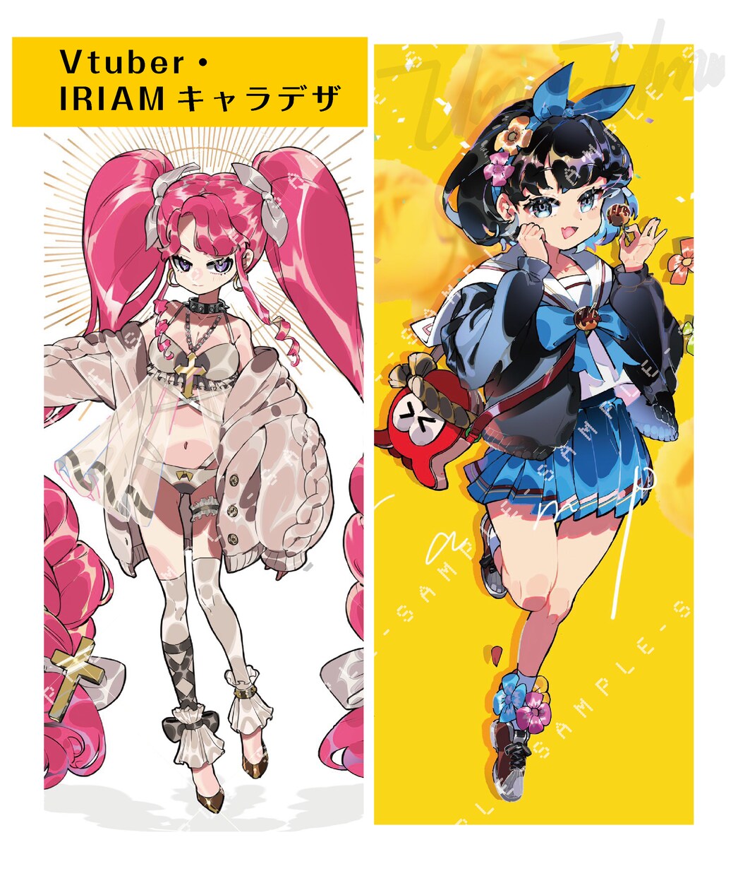 アニメ風厚塗りで配信用サムネ・キャラデザ描きます 商用可能！配信用サムネ・IRIAM・キャラデザ・趣味用・など イメージ7