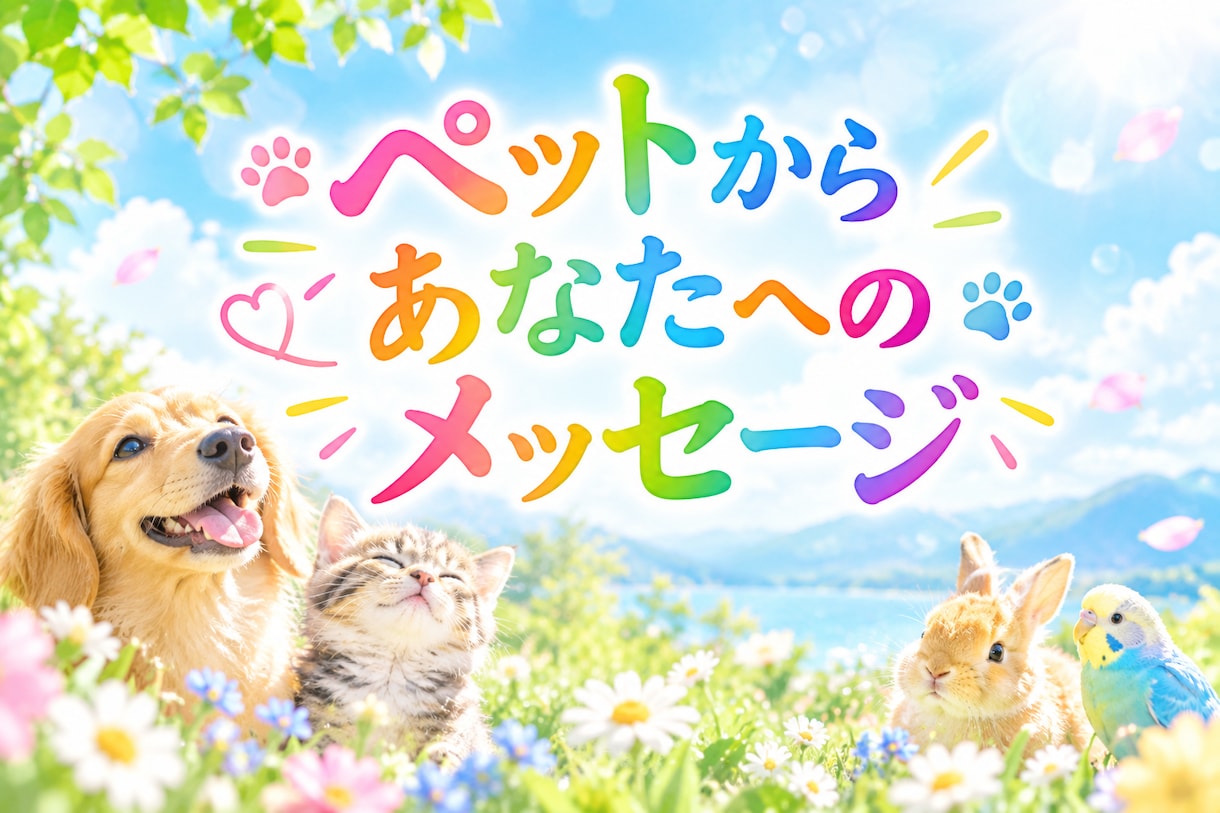 ペットからあなたへ★★メッセージをお届けします 見えても見えなくてもそばにいるペットからあなたへ イメージ2