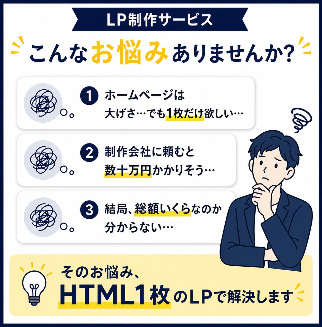お店のホームページを1ページ完結で制作します オープン記念 先着5名｜1ページ完結のHP制作30,000円 イメージ2