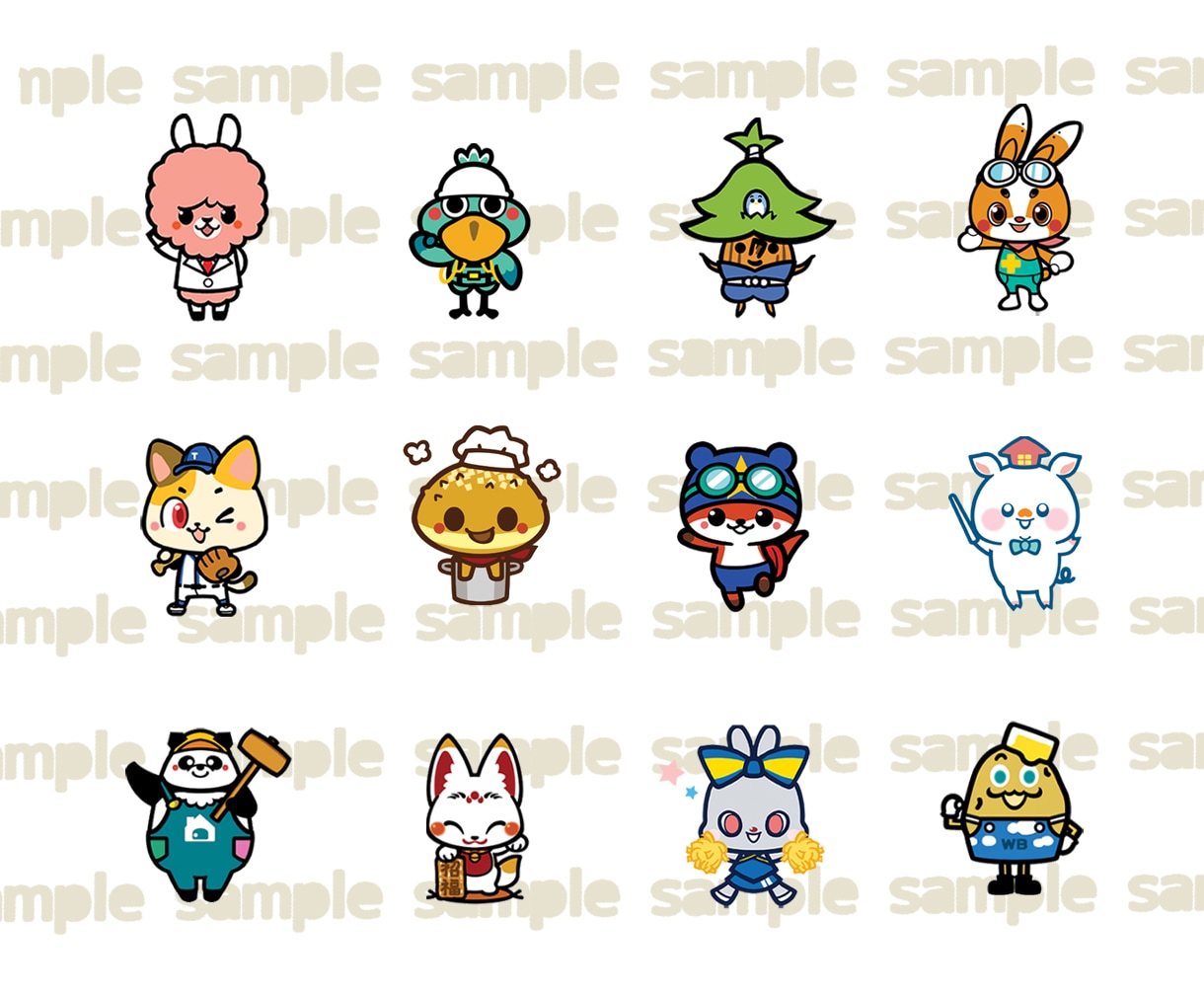 ポップなマスコットキャラクター！作成致します 個人・企業・店舗様の顔になるマスコットキャラクター！ イメージ6