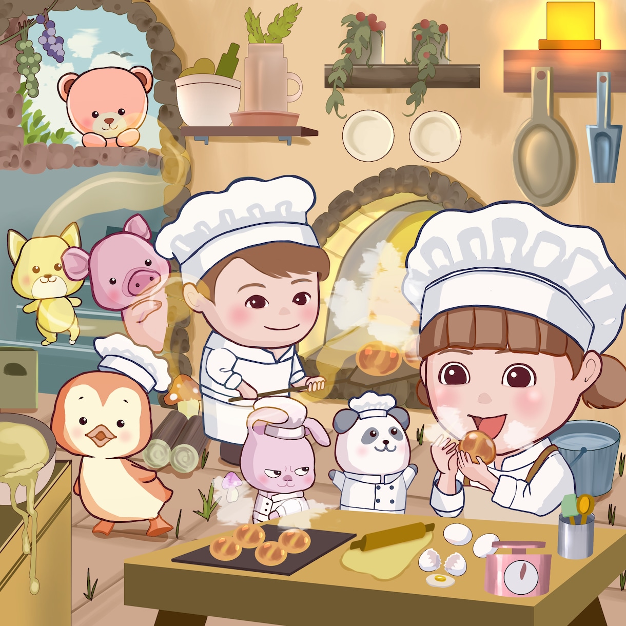 可愛い子どもイラスト人物動物のイラスト描きます 挿し絵、子供向けグッズ★商用利用可 イメージ4