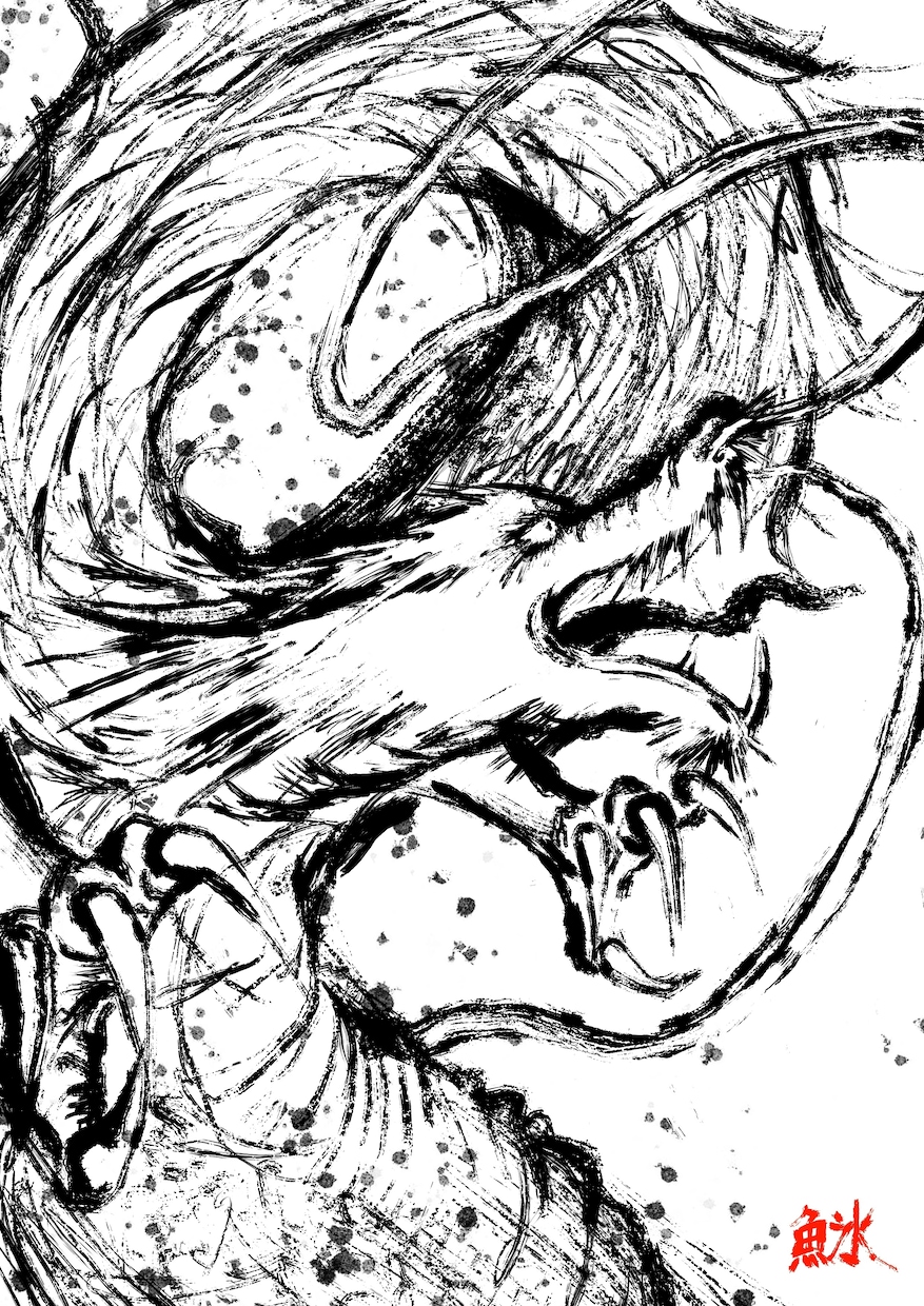 墨絵デジタルでイラストを作成します 墨絵デジタルは目立ってカッコイイぞ！ イメージ4