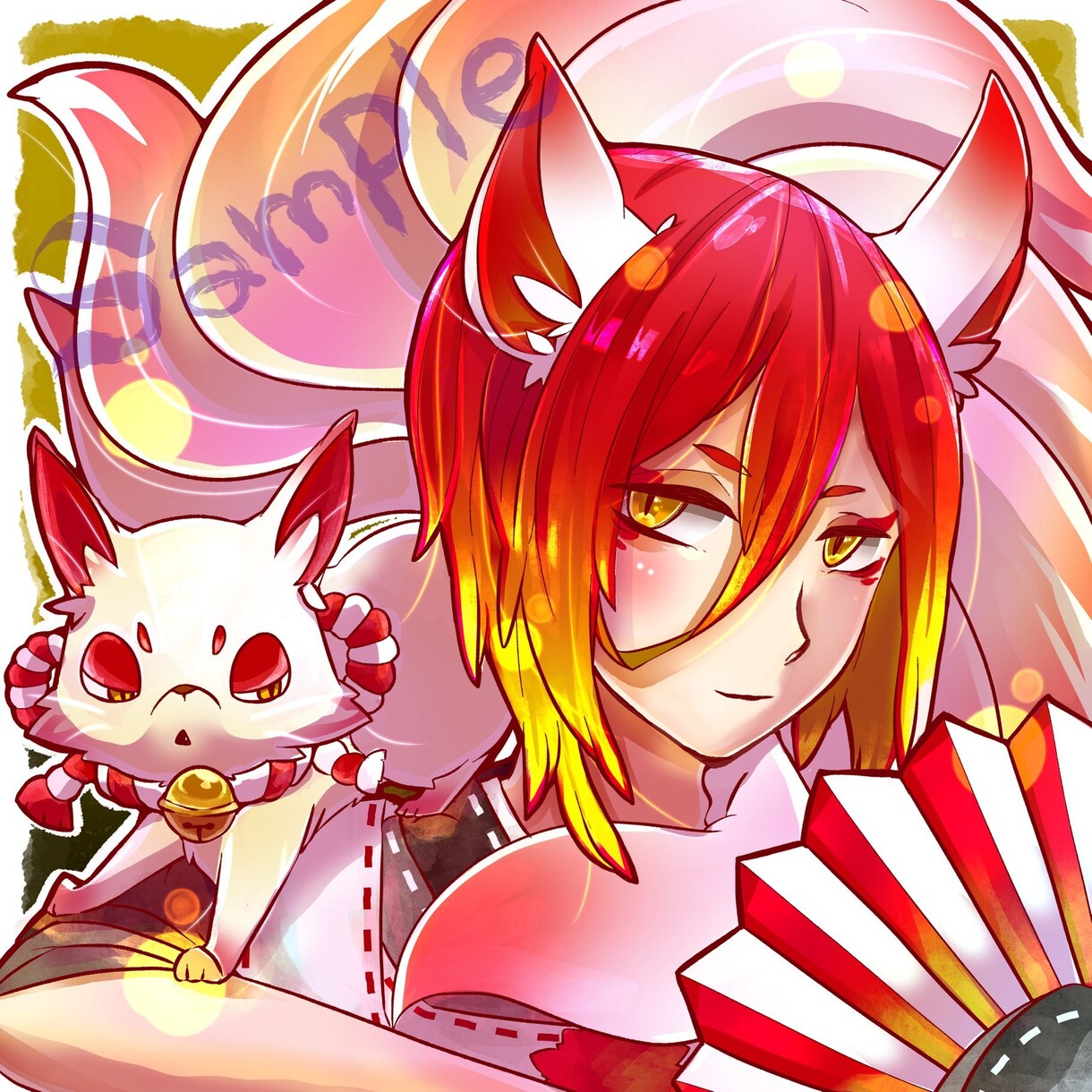 アイコンイラスト描かせていただきます 丸背景も可！オリキャラ・擬人化・デフォルメ幅広く対応！ イメージ1