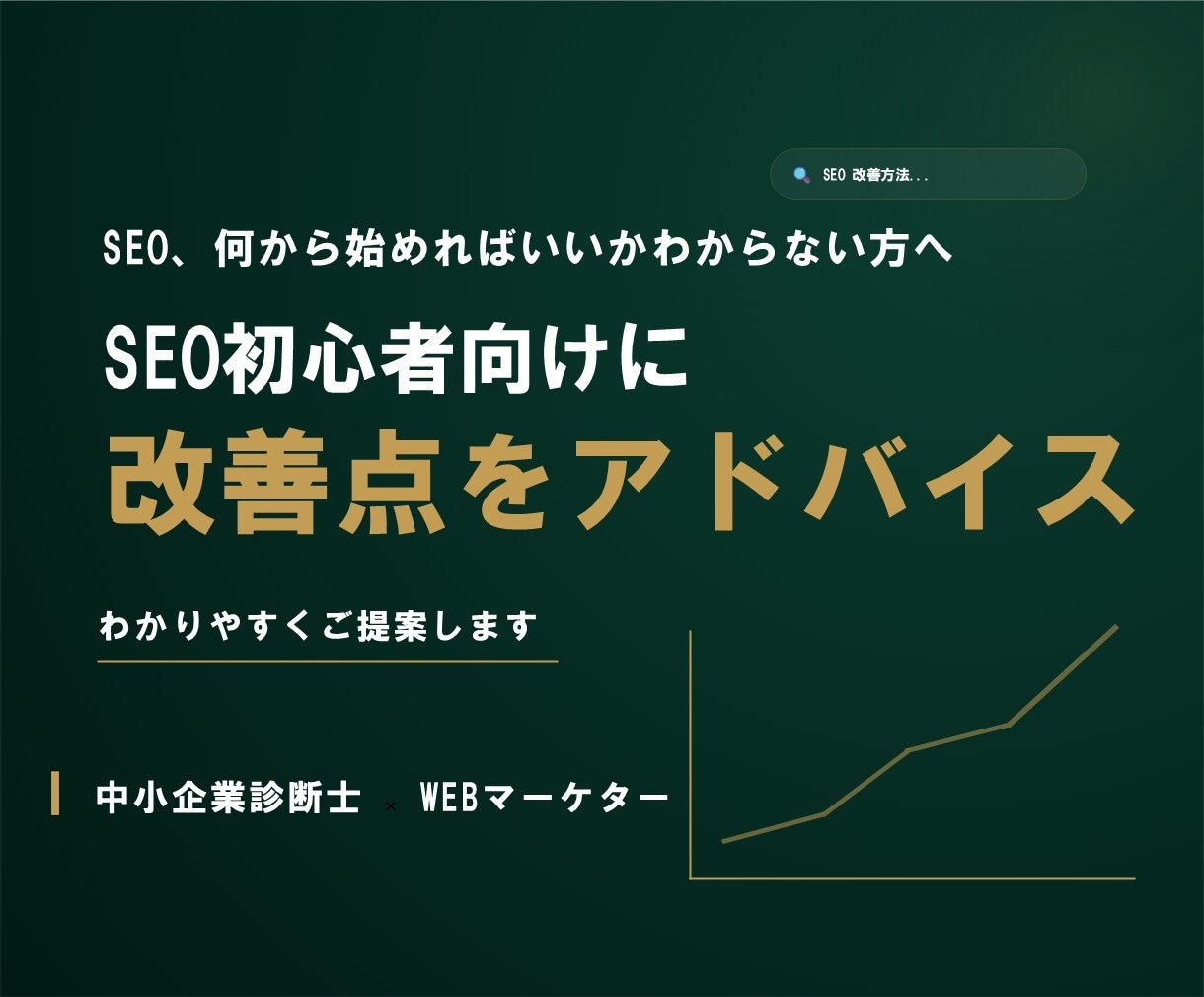 SEO初心者向けに改善点をアドバイスします SEO対策の“最初の一歩”をサポートします イメージ1