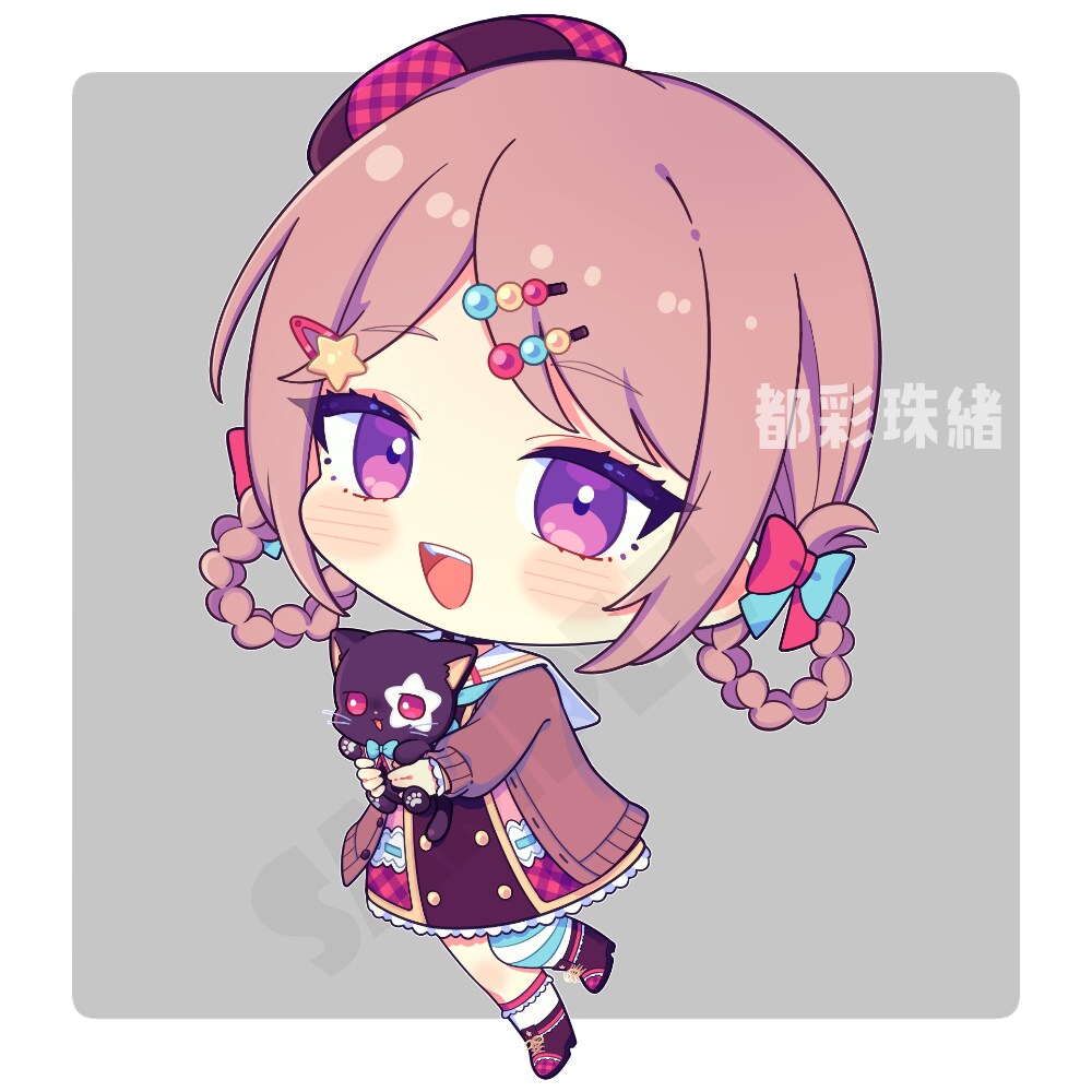 パッと目を惹くミニキャラSDイラストお描きします グッズや配信等に使える可愛い2頭身イラストはいかがですか？ イメージ2