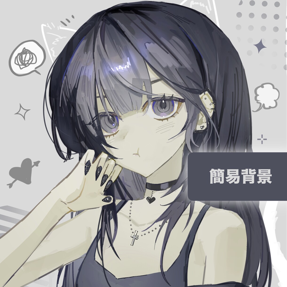 かわいいSNSアイコン・キャライラスト制作します 胸上、腰上対応| 表情豊かなキャラを高クオリティで制作します イメージ4