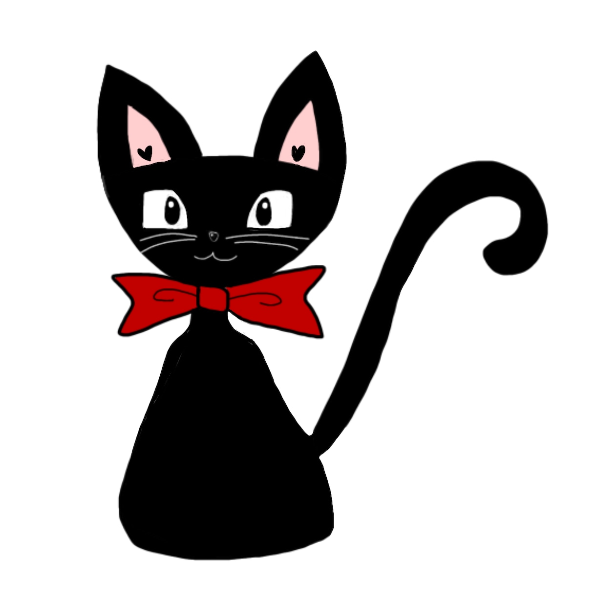 ロゴやアイコンに利用しやすいと思います シンプルデザイン　黒猫　アイコンやロゴに イメージ1