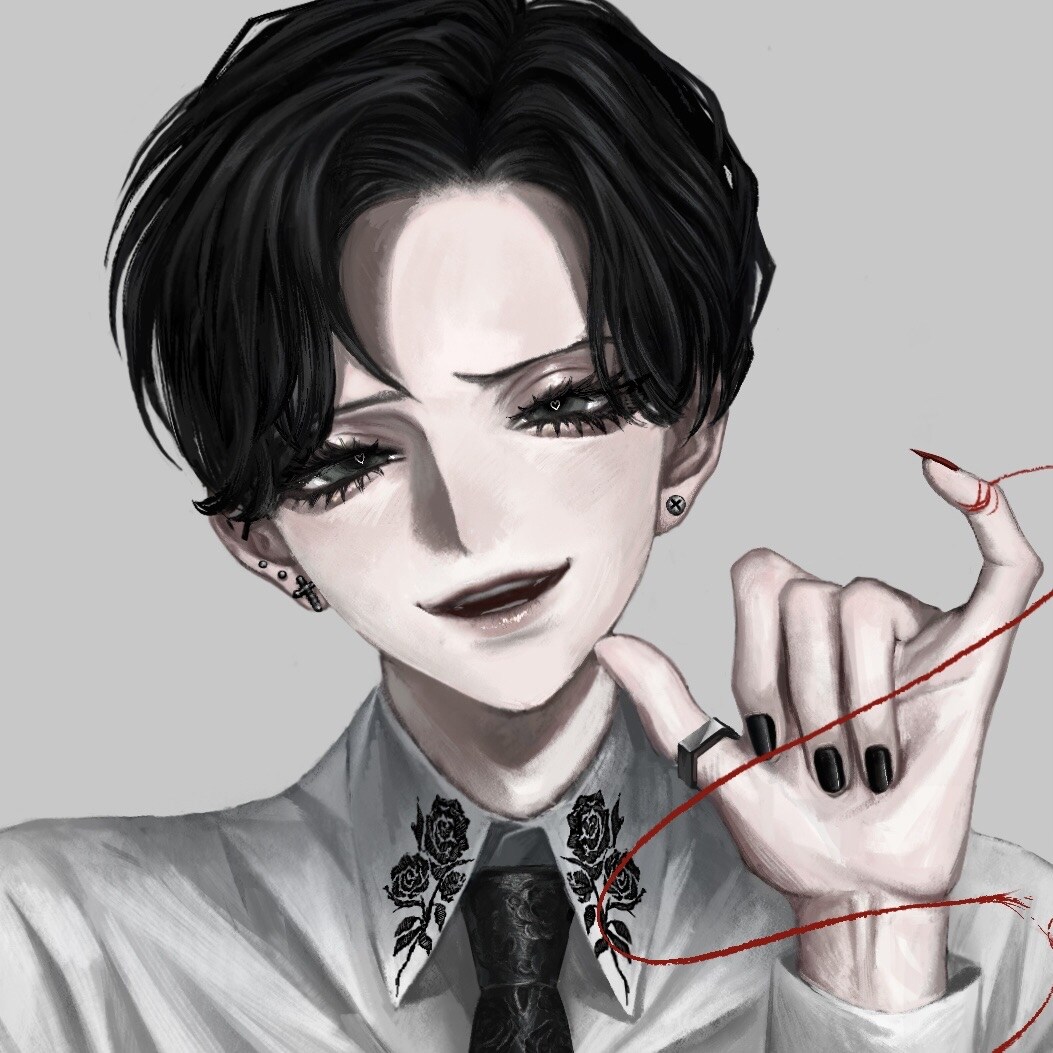 アイコン、一枚絵、立ち絵、お描きします ダウナーな雰囲気の厚塗りイラストが得意です イメージ6