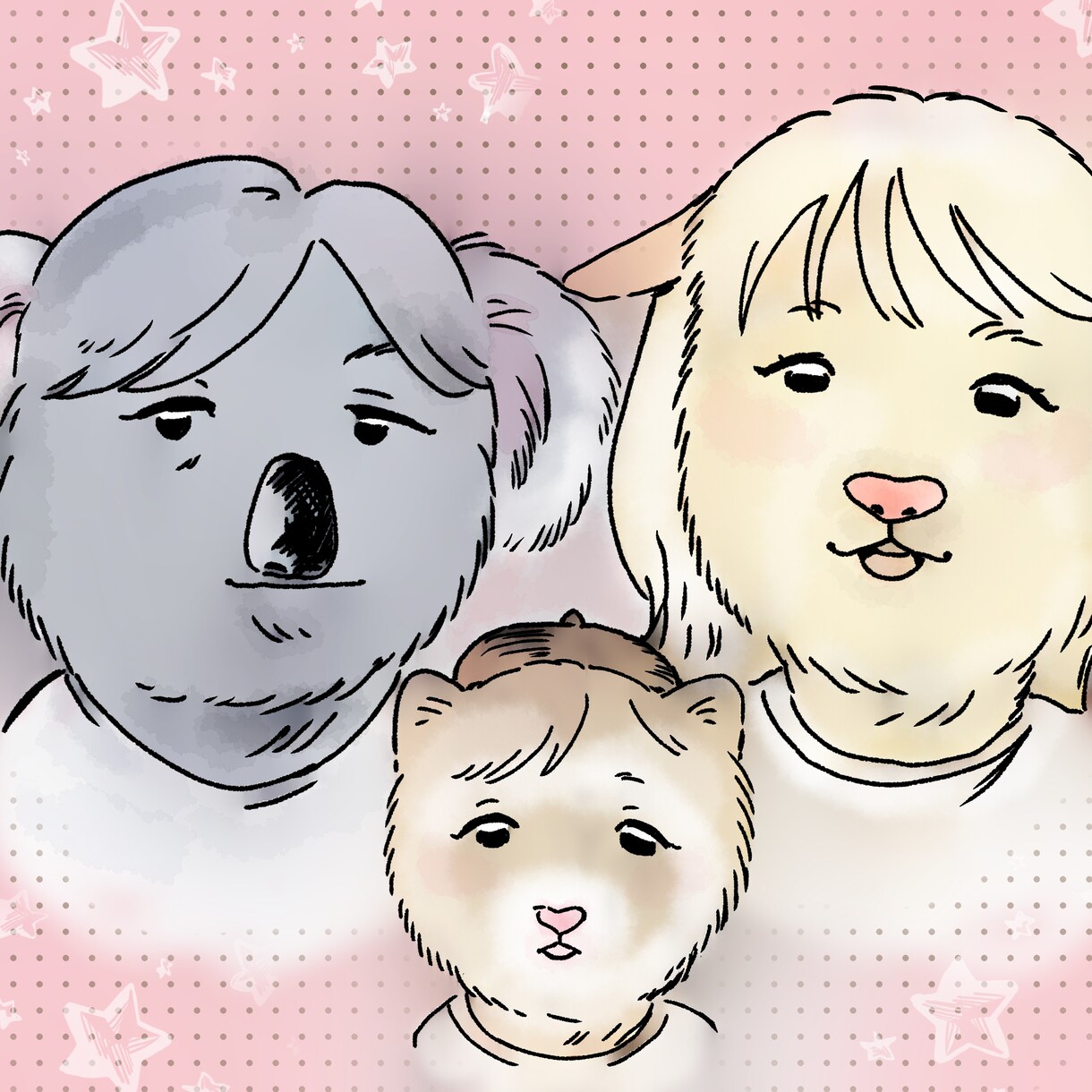 動物と掛け合わせた柔らかい雰囲気の似顔絵を描きます お好きな動物やお客様に合う動物で似顔絵を描きます！ イメージ3