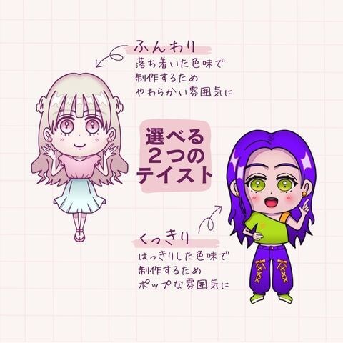 可愛い女の子のオリジナルアイコン描きます 「ふんわり」「くっきり」２つのテイストから選べます イメージ3