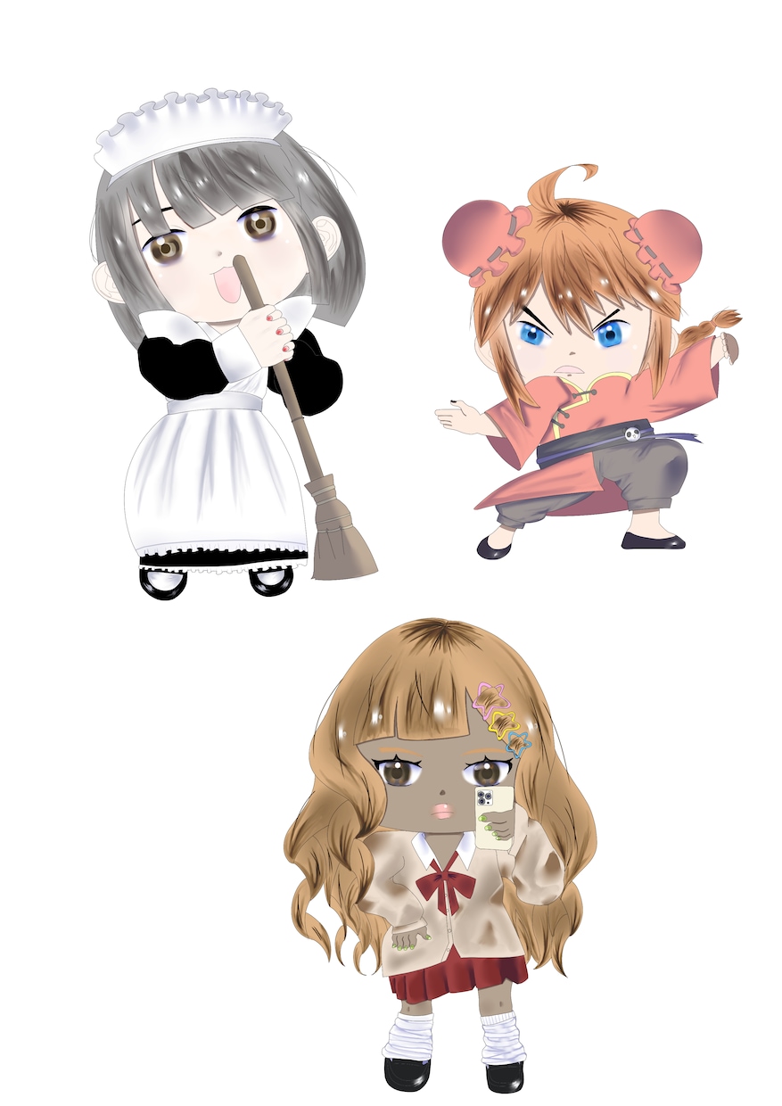 立ち絵を描きます 可愛い女の子やSDキャラを描くことが得意です イメージ2