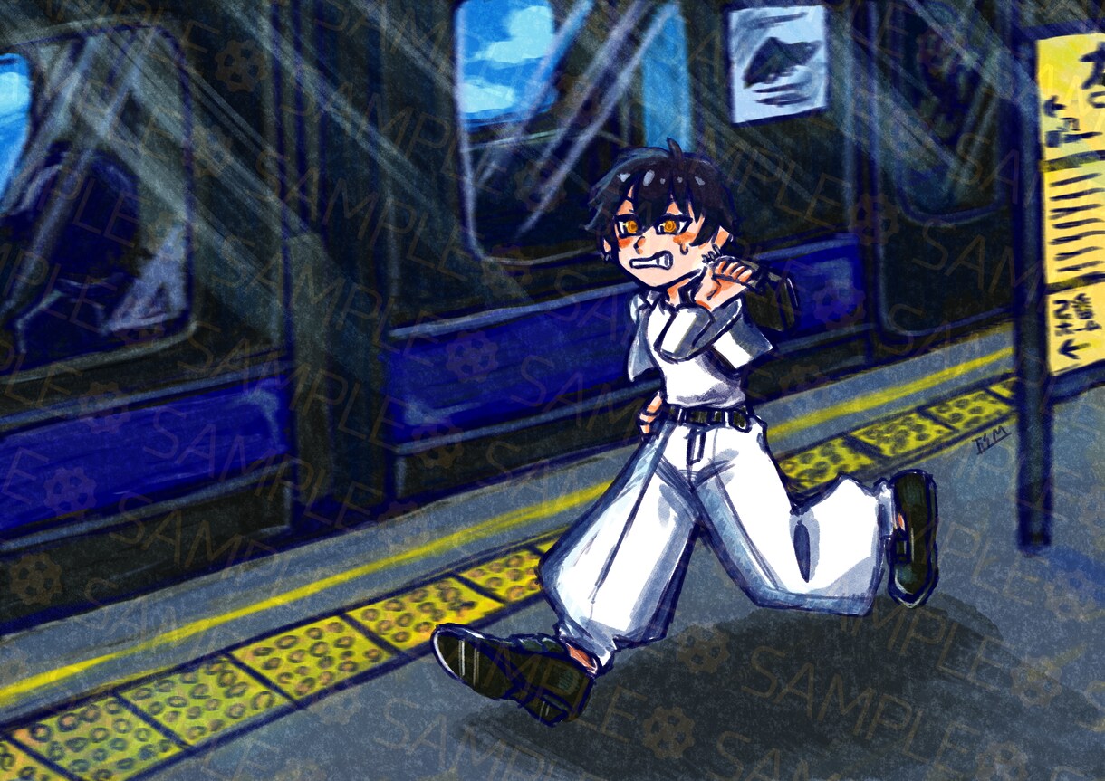 一枚絵イラスト受け付けます レトロポップな画風でお届けいたします。 イメージ2