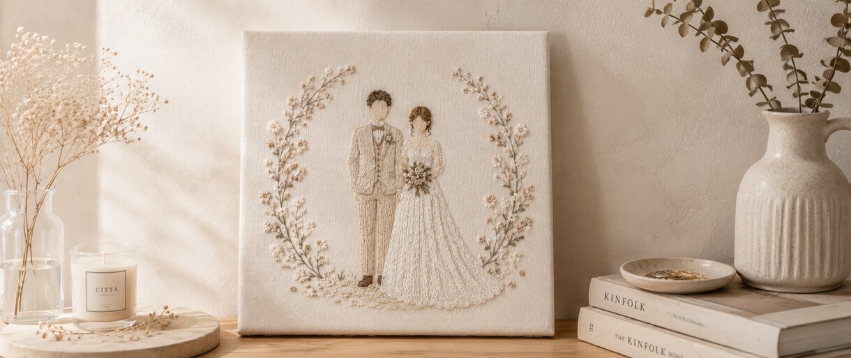 大切なお写真を、温もりある刺繍アートにします スマホの中に眠っている大切な写真を、温もりのある刺繍アートへ イメージ3