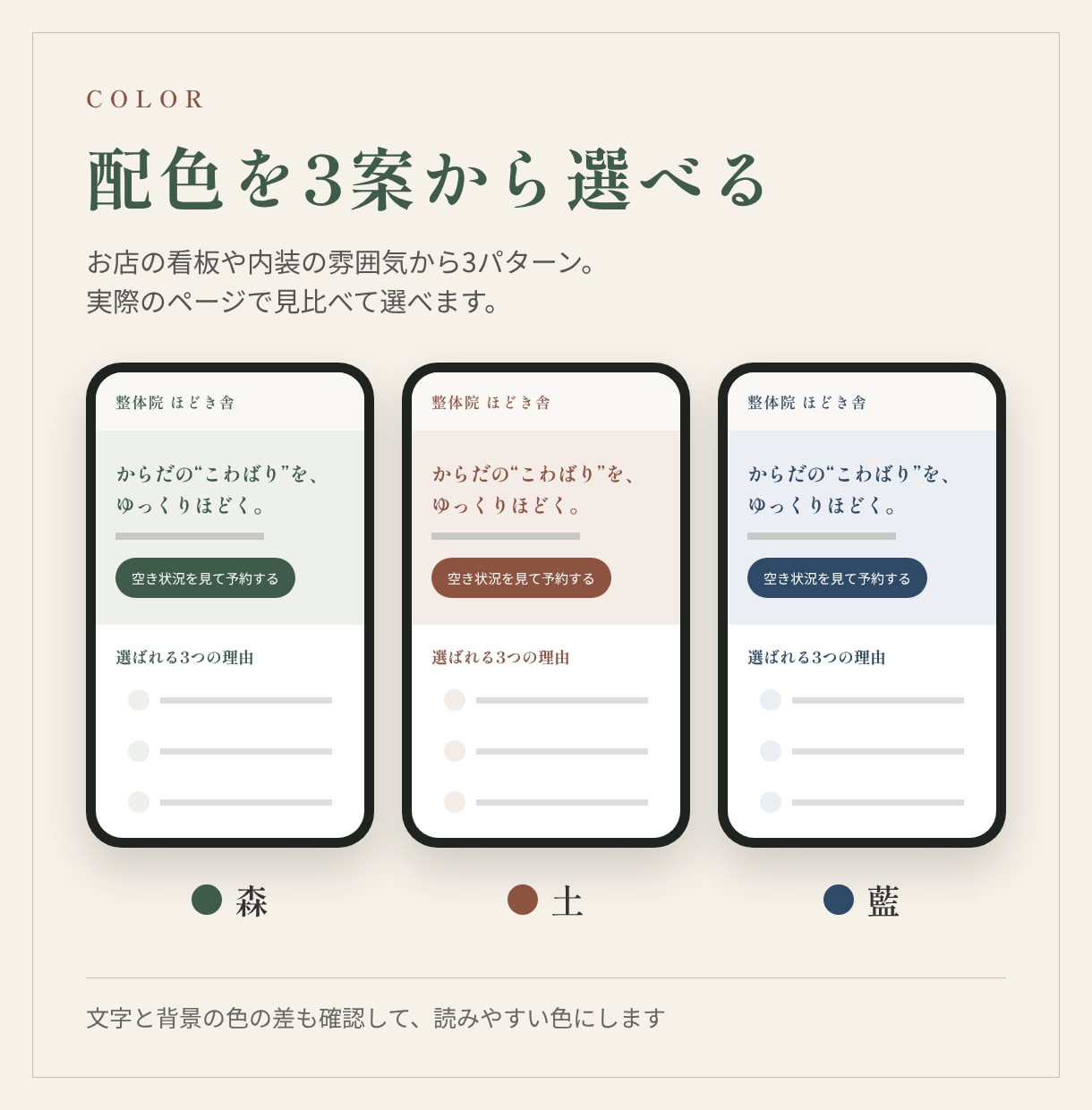 個人事業主様向けのスマホ向けホームページ作ります 無料サーバー公開で維持費0円｜写真とメモを送るだけ（25字） イメージ2