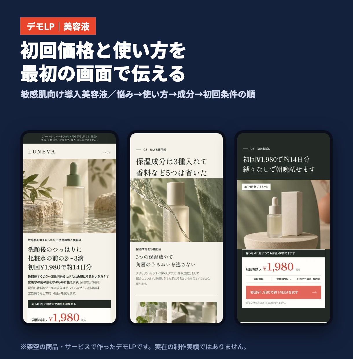 広告運用者が申込導線を考えたLP制作・改善をします 広告運用者が構成・コピー・計測まで設計します イメージ2
