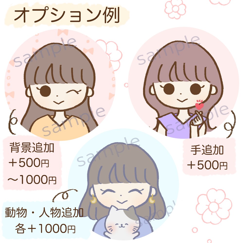 修正無制限！商用利用付き♪アイコンお作りいたします 商用利用デフォルトで付いてます◎ブログ用に表情差分も♪ イメージ5