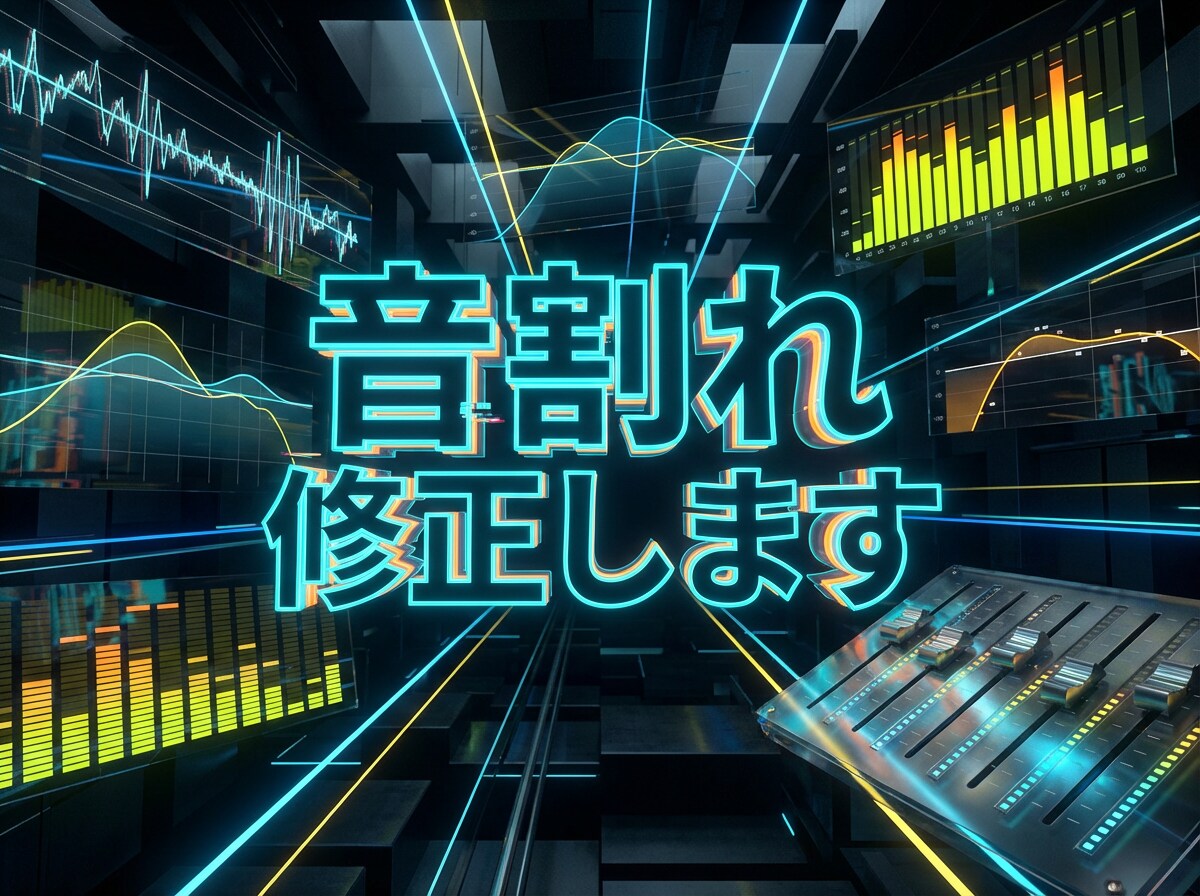 スタジオクオリティで音割れクリッピングを修正します ミリオンヒット有名歌い手担当ミキサーに任せてみたい方に！ イメージ1