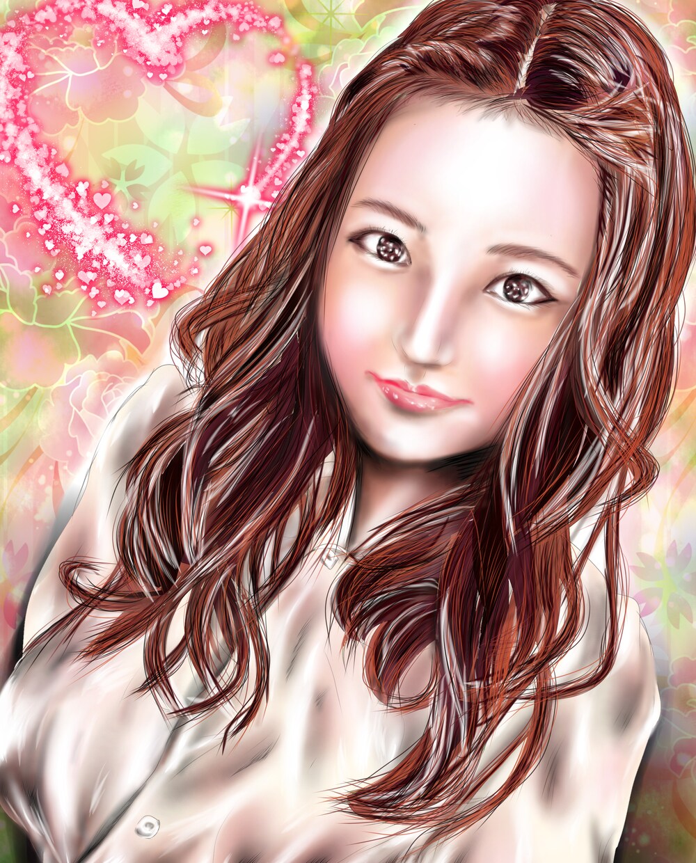 女性の似顔絵を美しく描きます 美女専門イラストレーターの描く似顔絵✨ イメージ3