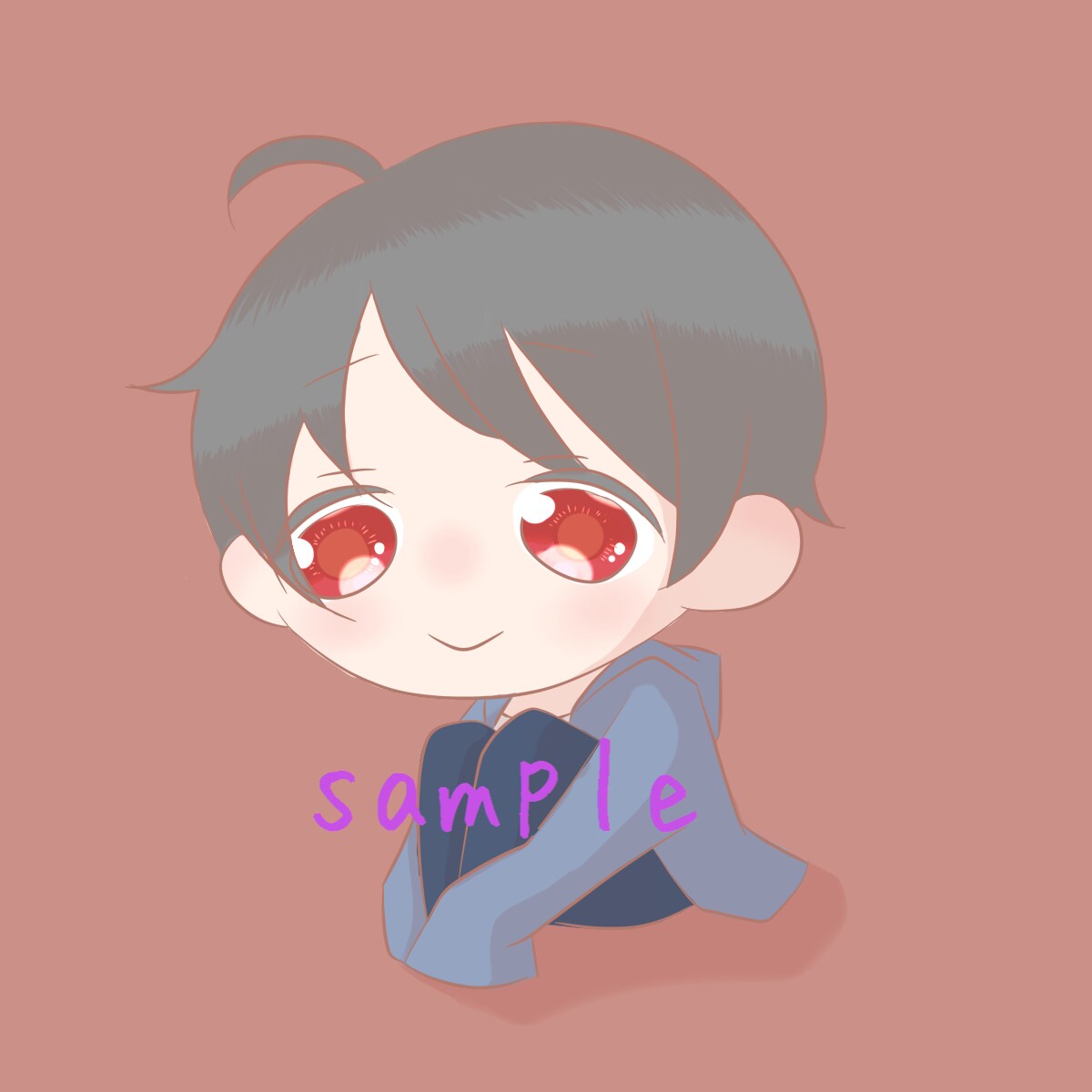 SNS等で使えるゆるいミニキャラアイコン描きます 自分だけのアイコンが欲しい方へ！ イメージ4