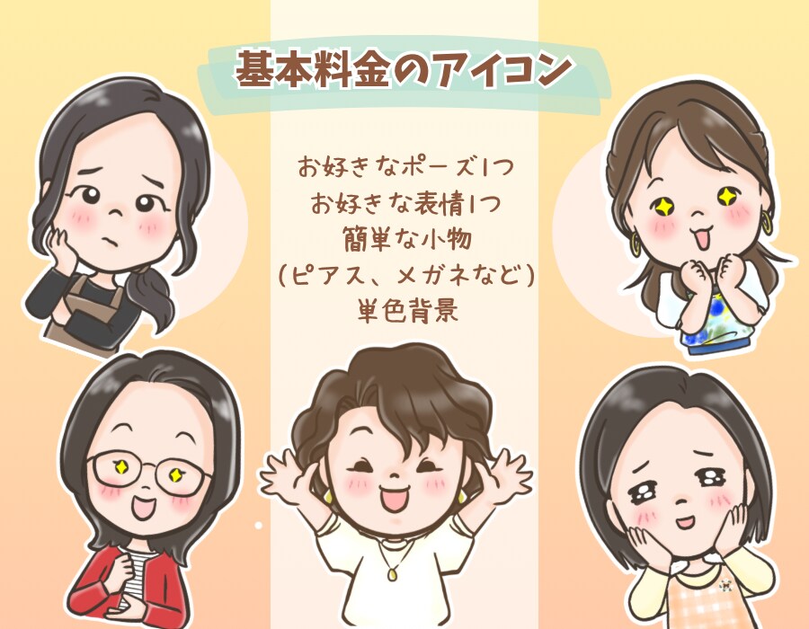 ちょっと似てる！ゆるかわ、ゆるふわアイコン描きます 貴方だけの表情豊かなチビキャラがSNSで大活躍間違いなし‼️ イメージ2
