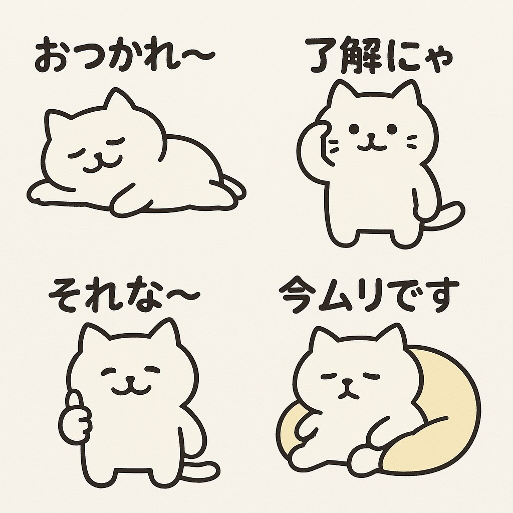 LINEスタンプの素材作成します LINEスタンプ用の素材を即日作成いたします イメージ7
