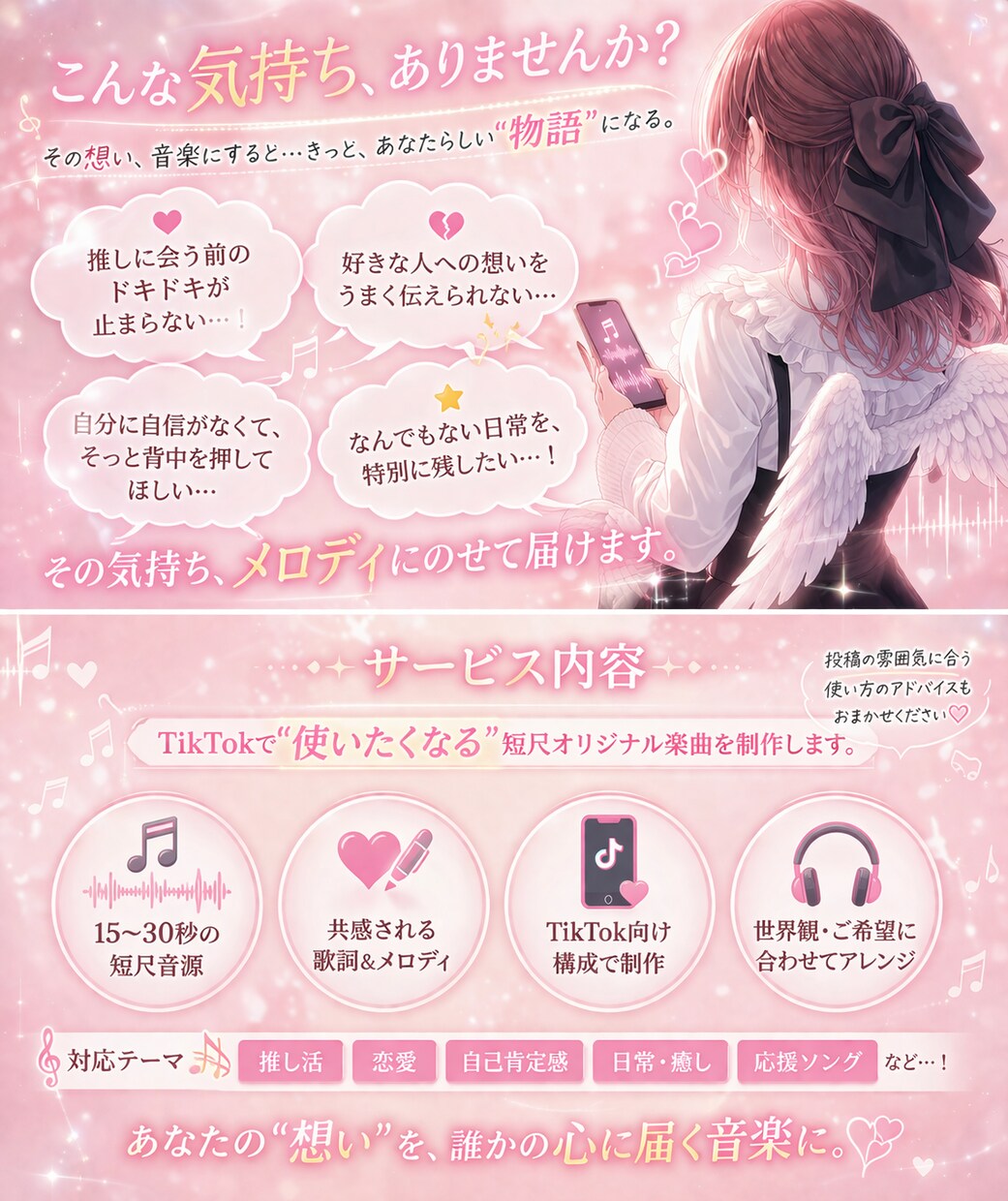 あなたのオリジナル曲作ります あなたの想いをオリジナルソングに！ イメージ2