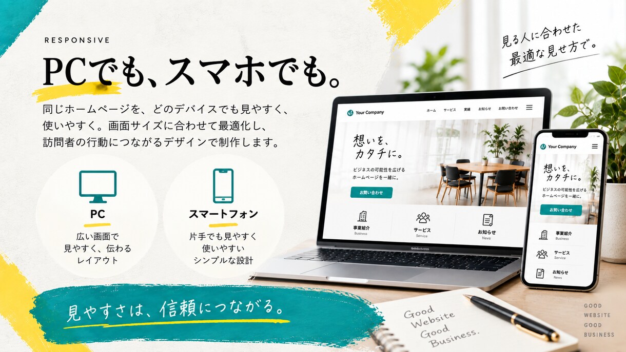 目的から考えるホームページを制作します 企画・構成から一緒に考えるHP制作 イメージ7