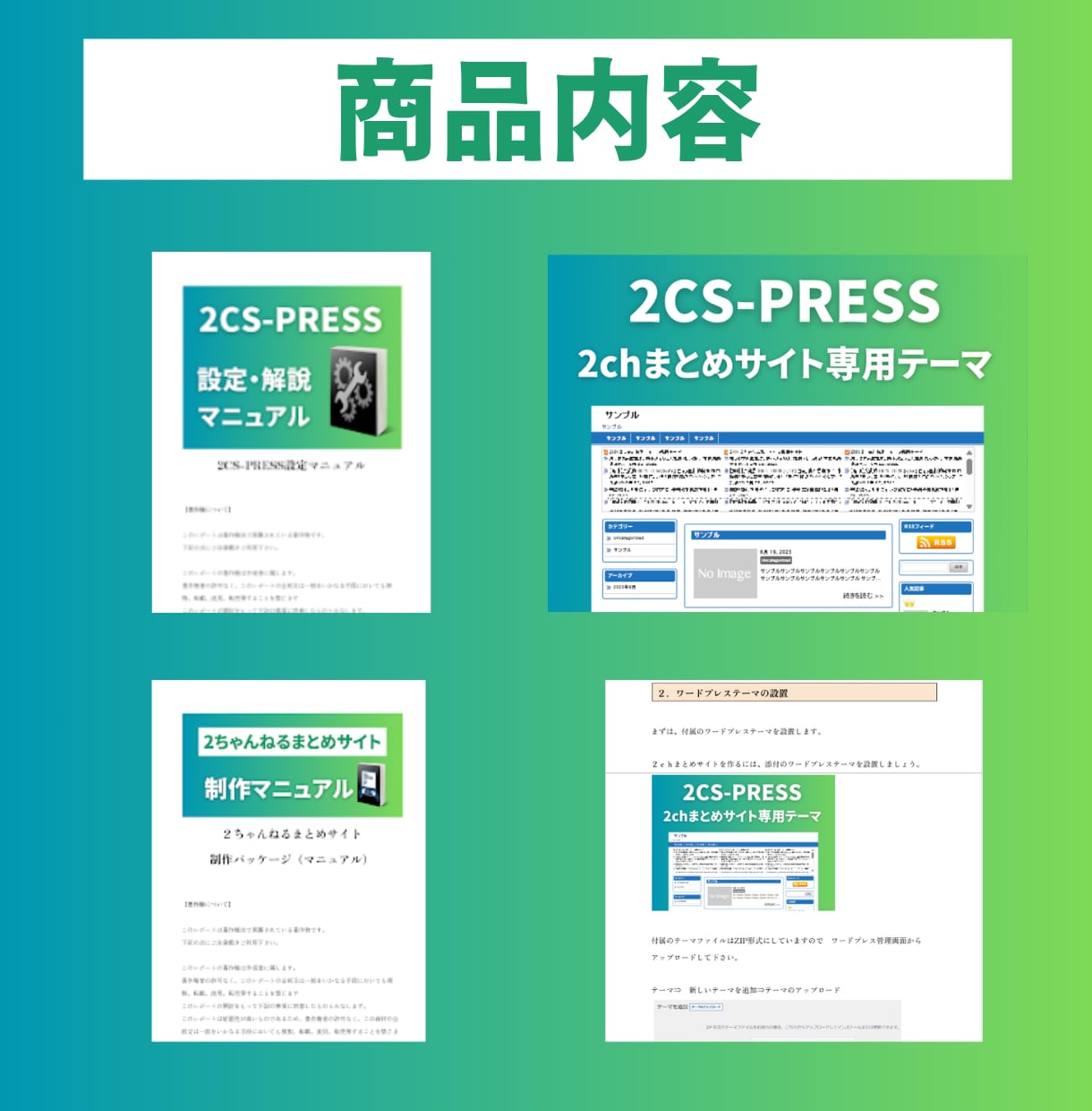 2ちゃんねるまとめサイト制作パッケージ販売します 昔から人気のまとめサイトを知識が無くても簡単に作れます。 イメージ4