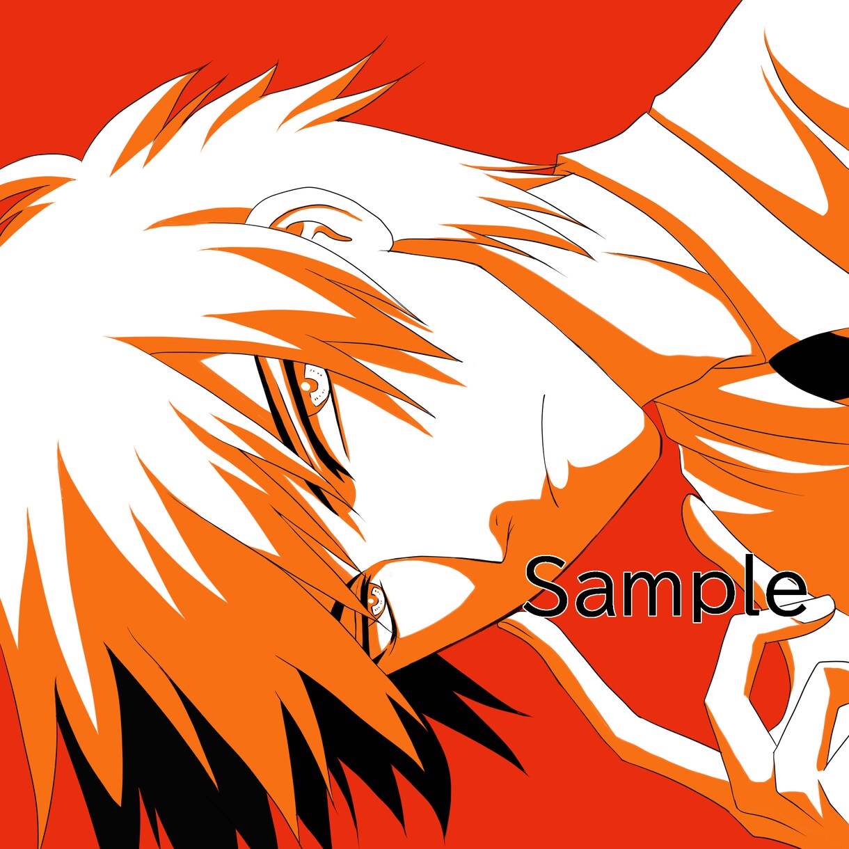 白黒＋一色＋背景色。シンプルなアイコンを描きます 線画のみも受け付けております。 イメージ4