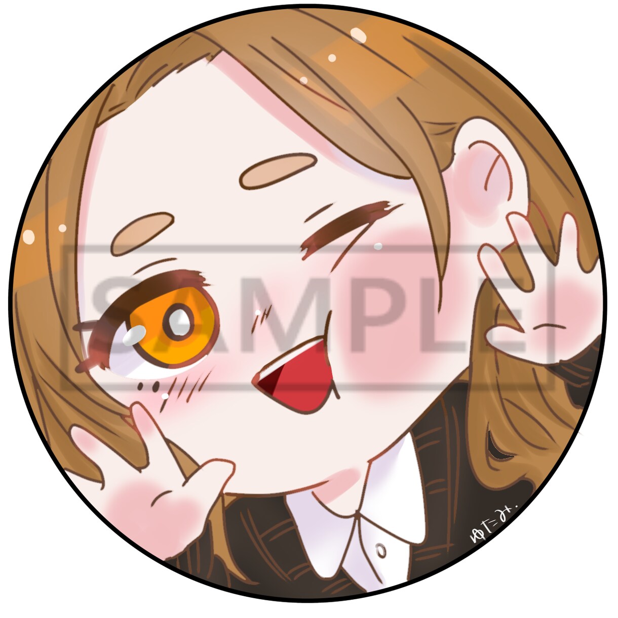 可愛いものや絵画のようなゆるキャラを制作します 他には無いあなただけのアイコン イメージ3
