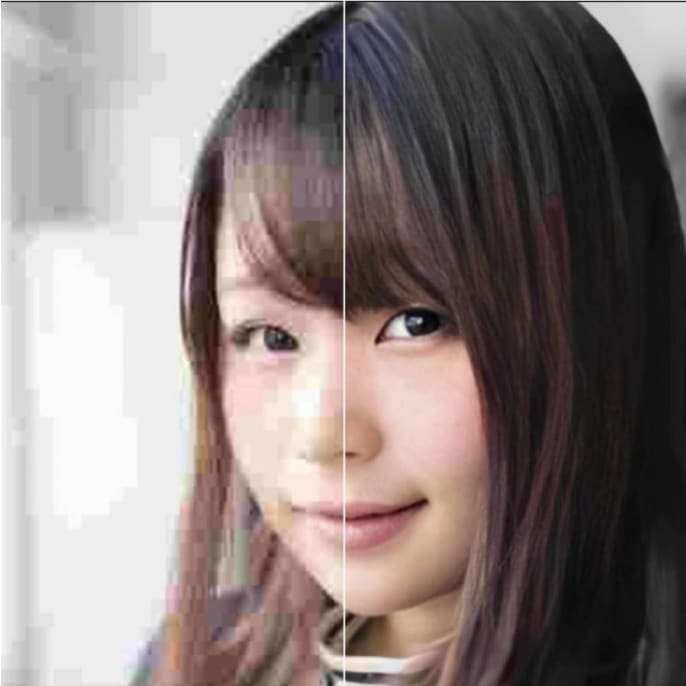 写真を高画質に戻し、画像サイズを"2倍"にします 見違えるほど高解像度化！驚くような画質改善を実感できます！ イメージ7