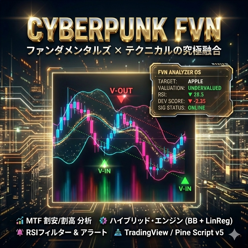 財務 × 統計で「本当の割安・割高」を判断します 感覚トレードを卒業するための次世代解析インジケーター イメージ1