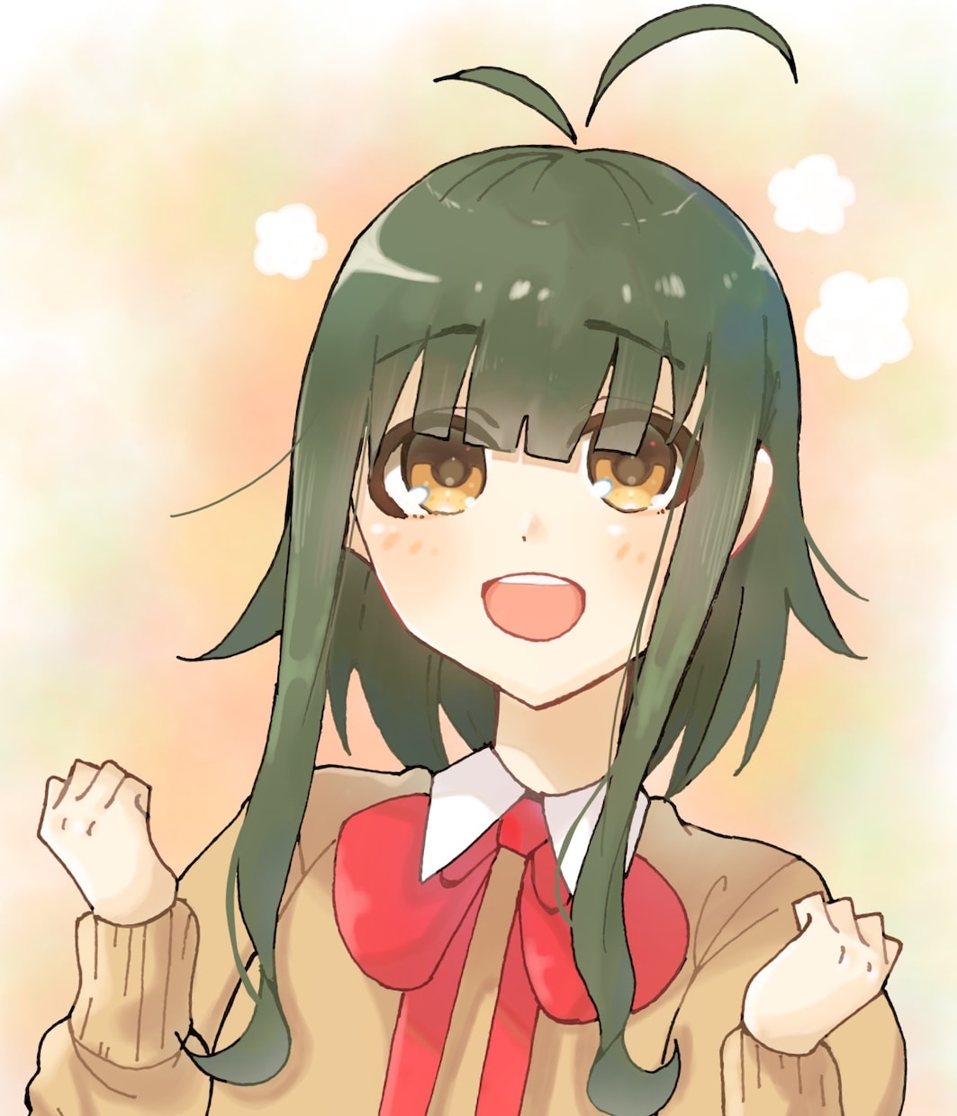 ふわふわほんわかした女の子描きます アイコン、バストアップイラストを必要な方へ！ イメージ1
