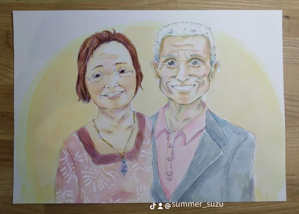 商用OK！柔らかい似顔絵(アイコンにも！)描きます 漫画アニメとリアルの中間タッチで制作します！ イメージ5