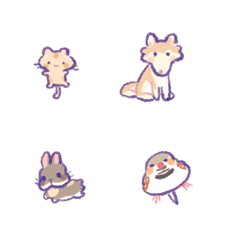 ちまっと！ゆるくてかわいい動物イラスト描きます SNSアイコンやペットの思い出に♪ イメージ2