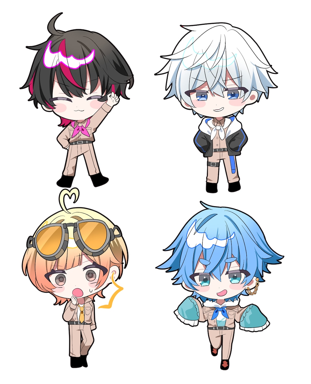 商用利用込み！ぷにぷに二頭身のSDイラスト描きます 7月20日納期可！〇お急ぎ〇募集中お気軽にご相談ください！ イメージ1
