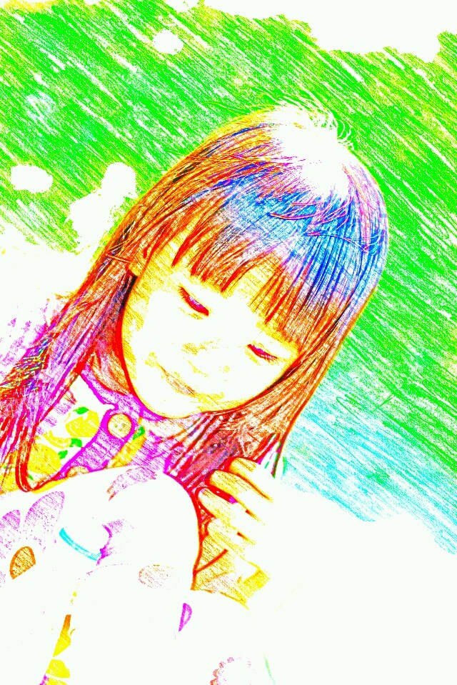写真を(´▽｀)色鉛筆画風にします お気に入りの写真をより一層魅力的に♪ イメージ1