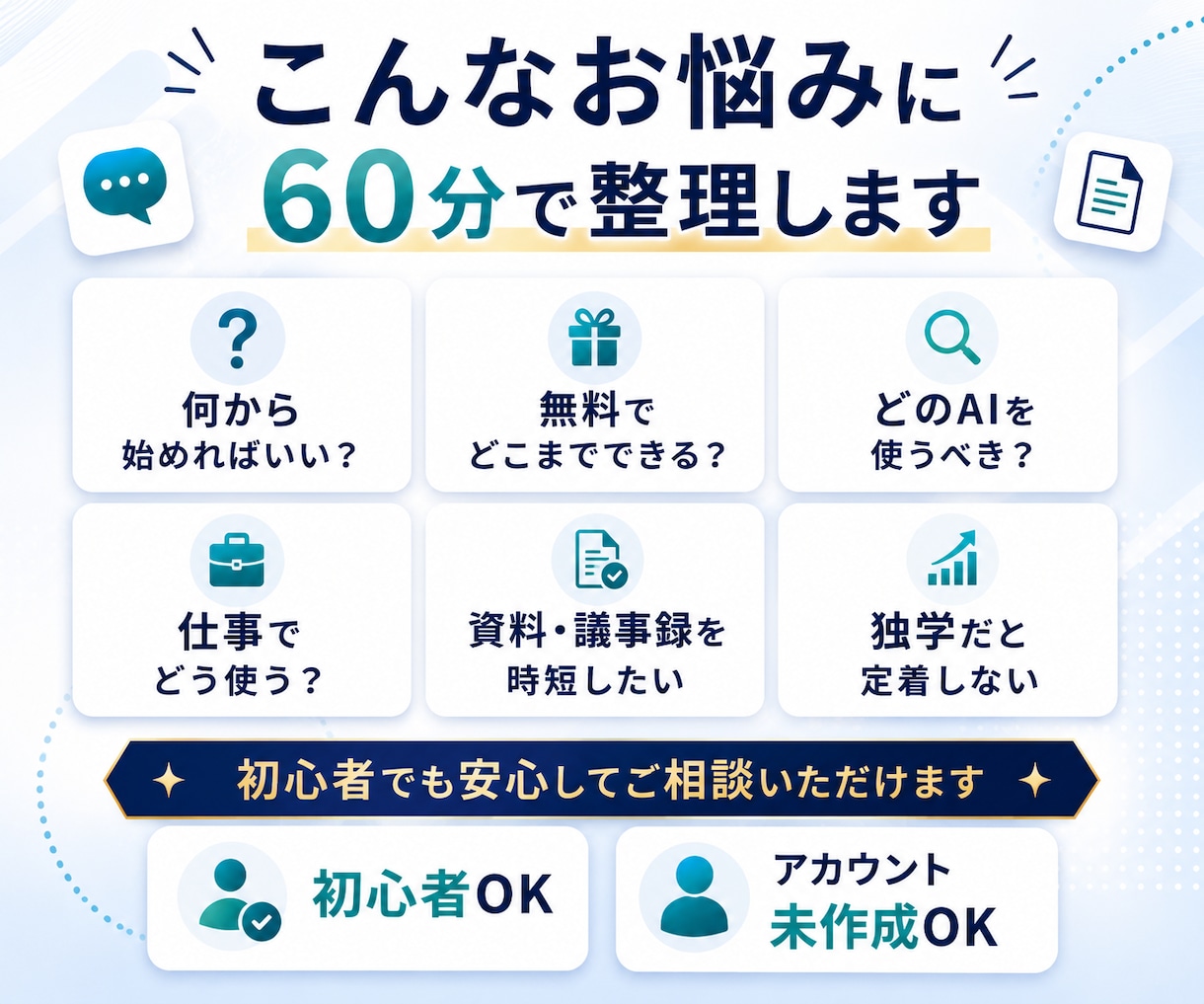 ChatGPT迷子のAI活用を伴走します 【AI活用スタートガイド付き】仕事も生活も時短できる入口講座 イメージ2