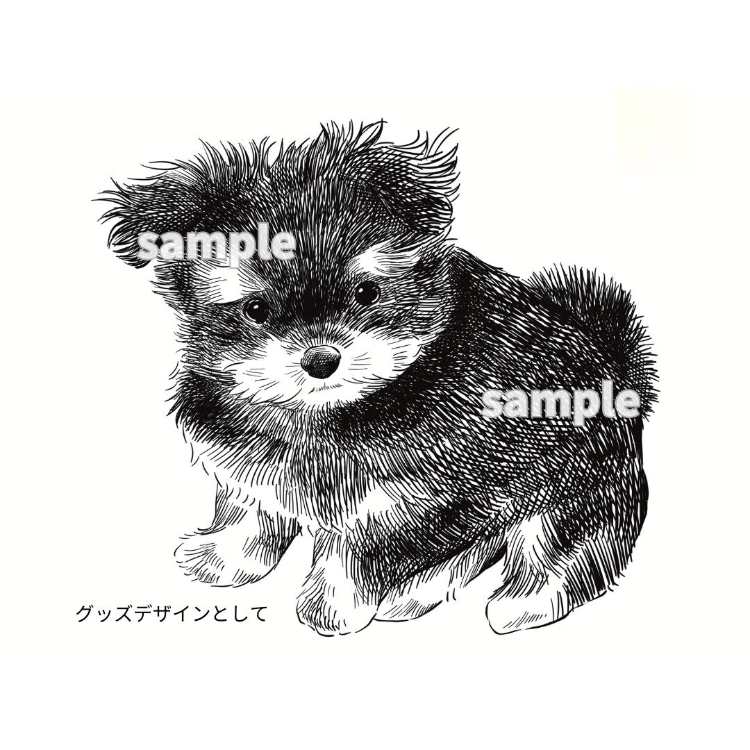おしゃれで印象的！猫や動物のモノクロ線画描きます 商用OK！パッケージデザイン、ロゴマーク、グッズや挿絵にも イメージ7