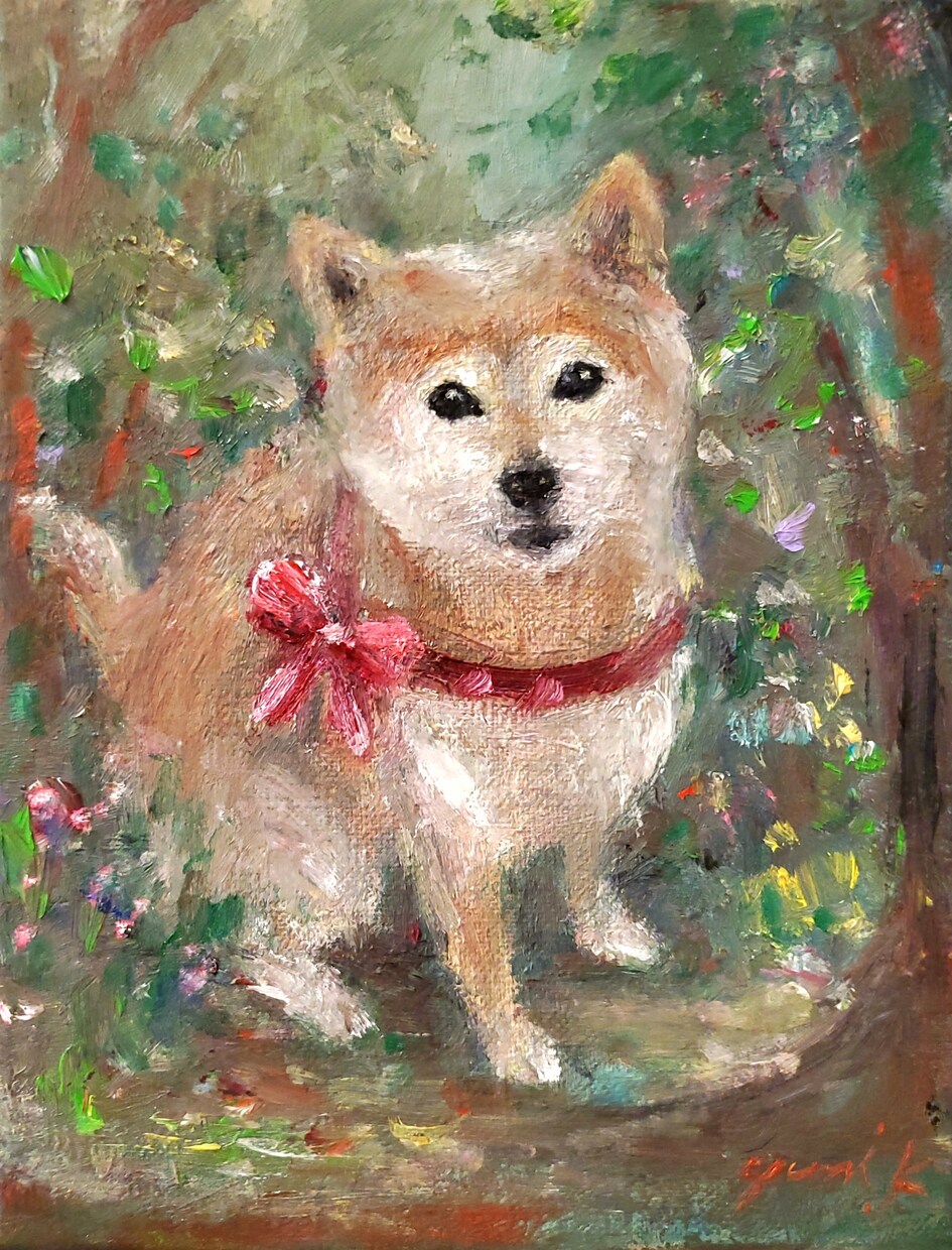 印象派のようなタッチのプロの画家が油絵を制作します サイズ:SM/額付/表紙絵/お部屋やオフィスに飾る絵/贈答用 イメージ1