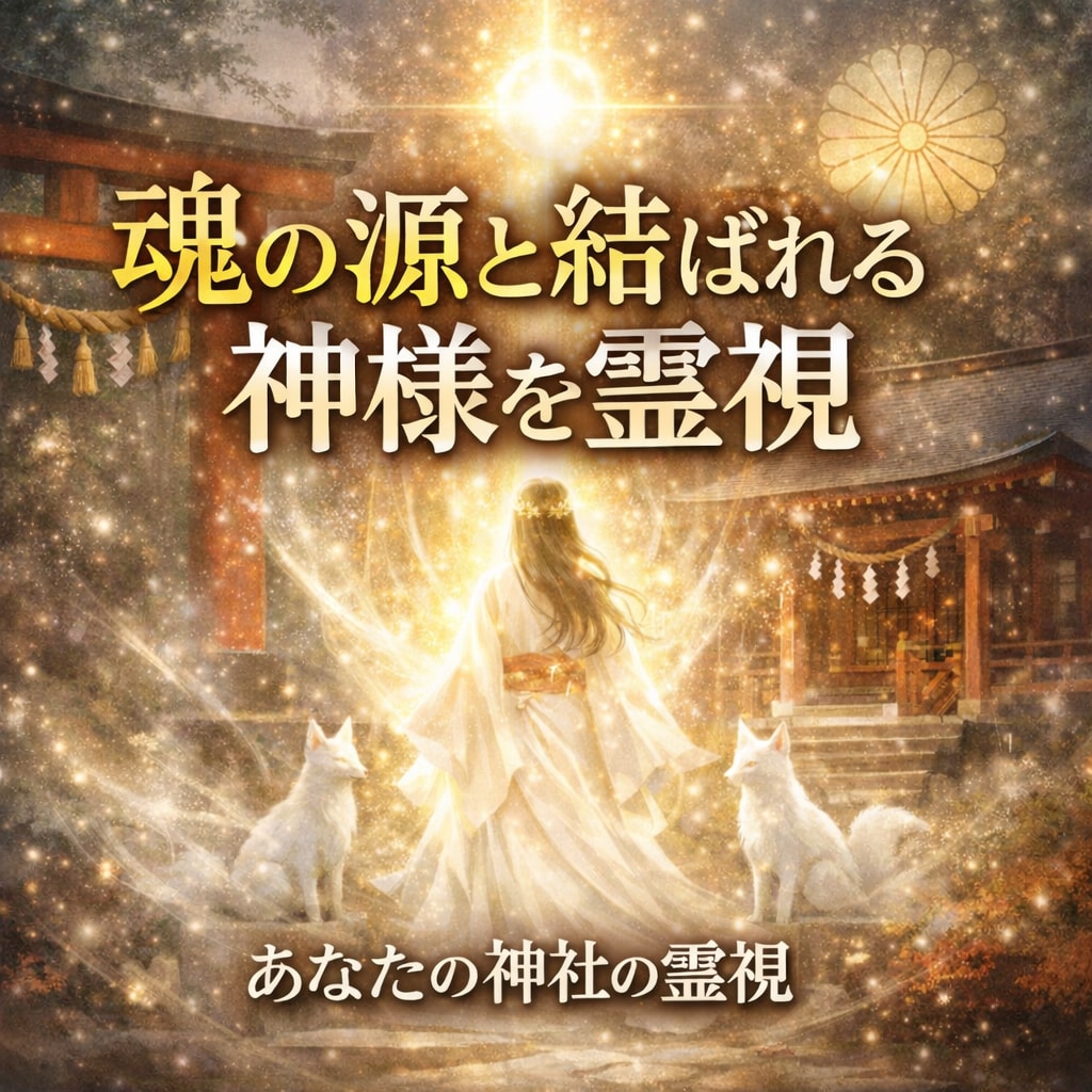 魂の源と結ばれる神様を霊視最も縁深い神社霊視します あなたに最も縁深い〈産土・鎮守の神社〉を特定して霊視します イメージ1