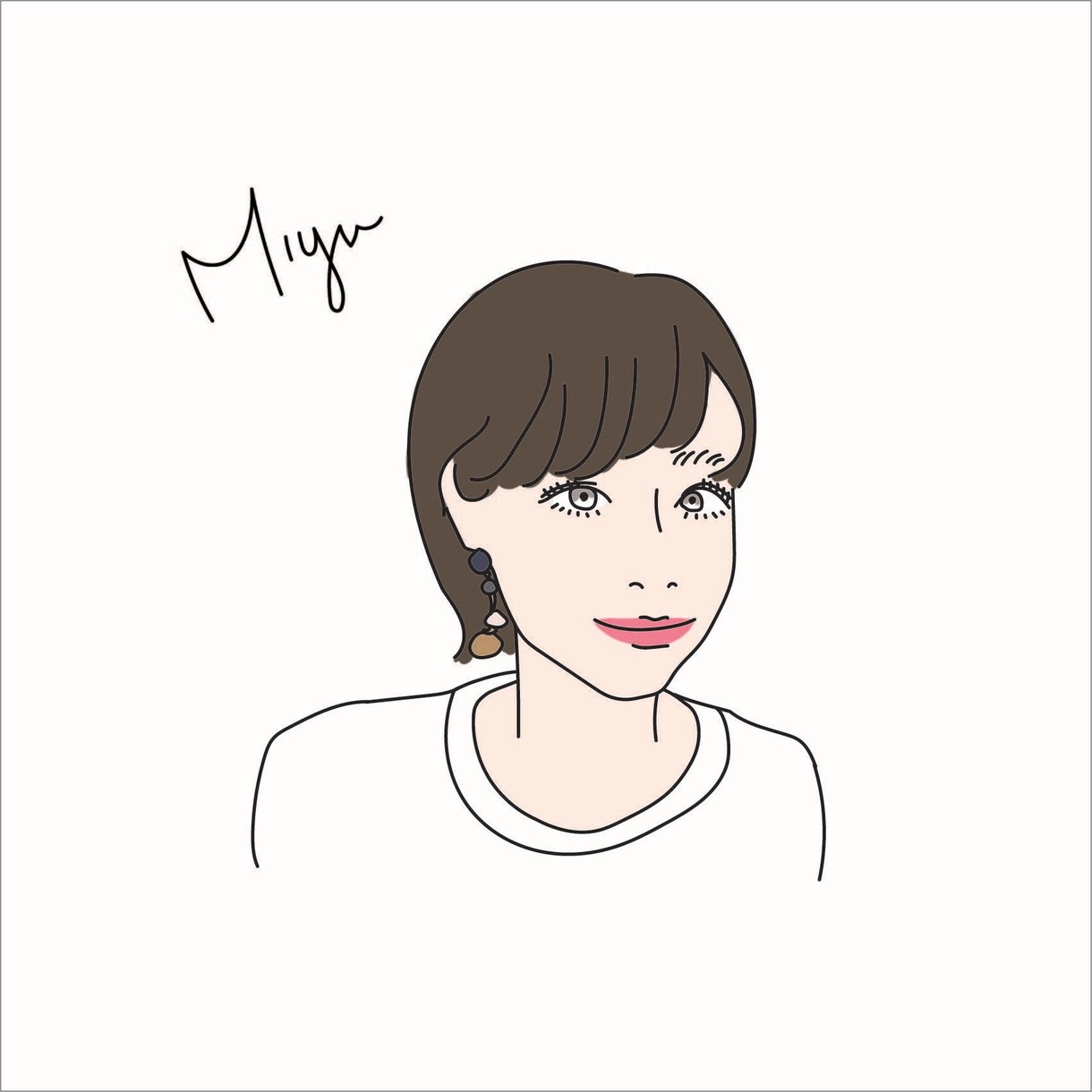 SNSアイコンにどうぞ。オシャレイラストを描きます イラストレーターが描くシンプルでオシャレなイラストです。 イメージ7